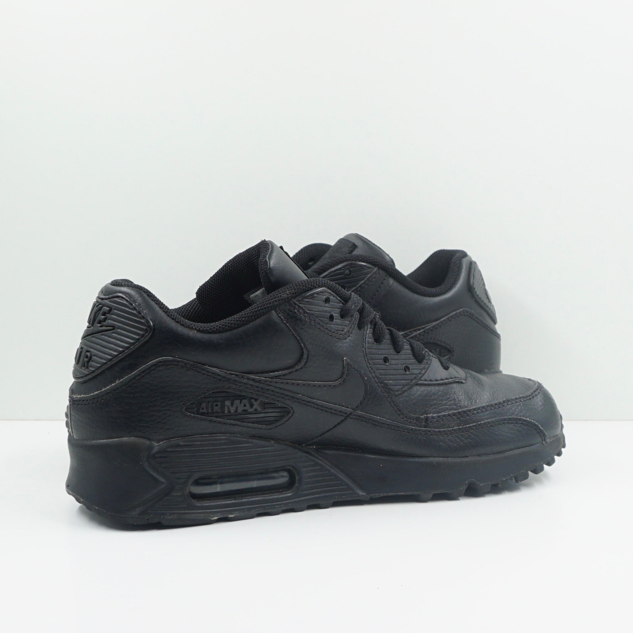 Nike Air Max 90 Leather Triple Black (GS)
