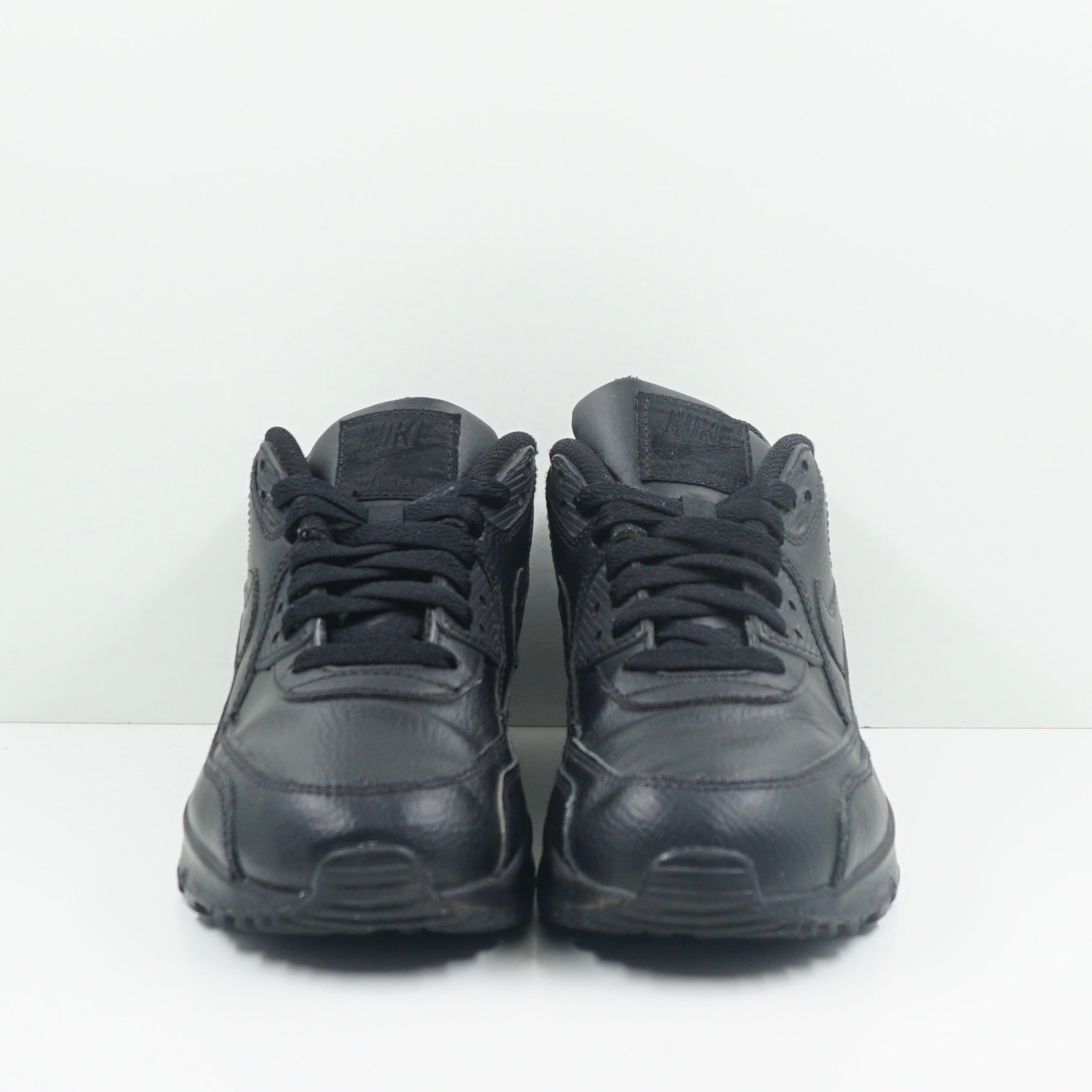Nike Air Max 90 Leather Triple Black (GS)