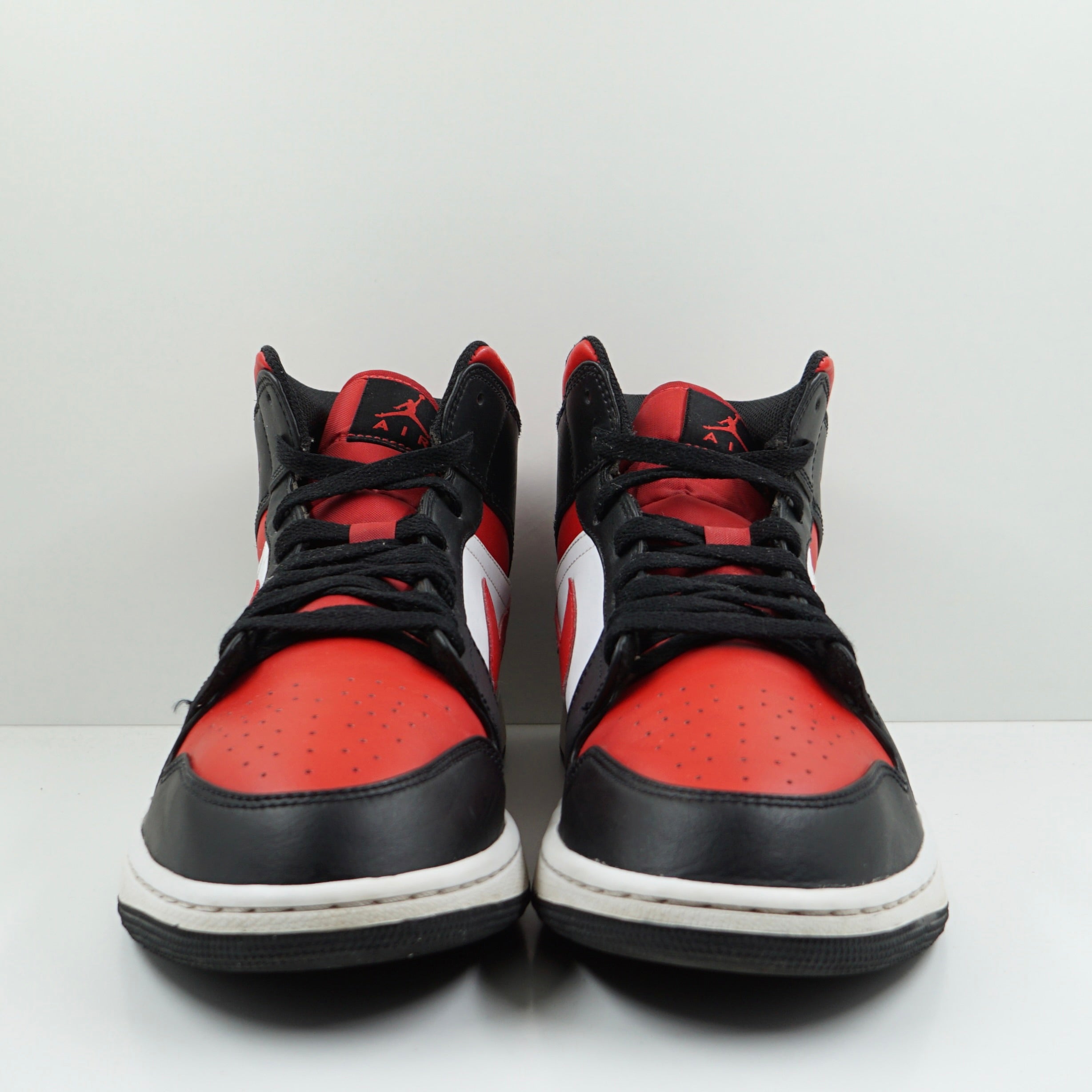 Jordan 1 Mid White Black Red (2022)