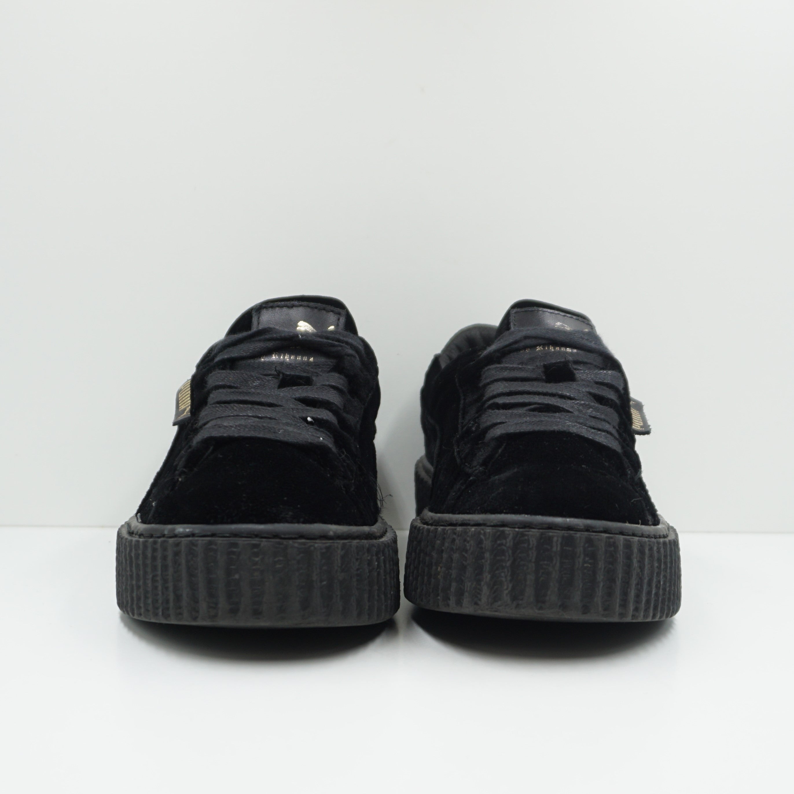 Puma Creeper Velvet Satin Black Rihanna Fenty