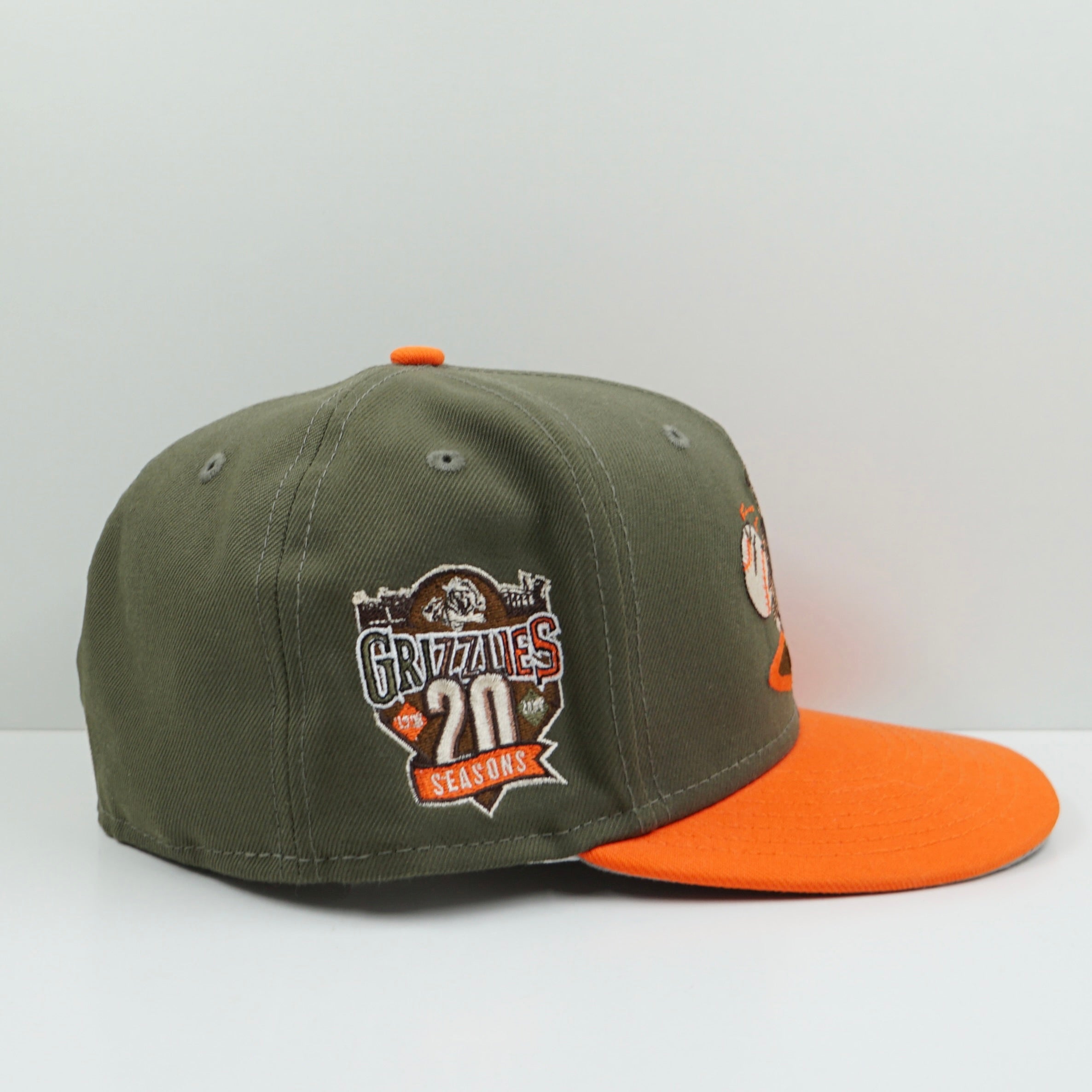 New Era Grizzlies Green Orange Fitted Cap