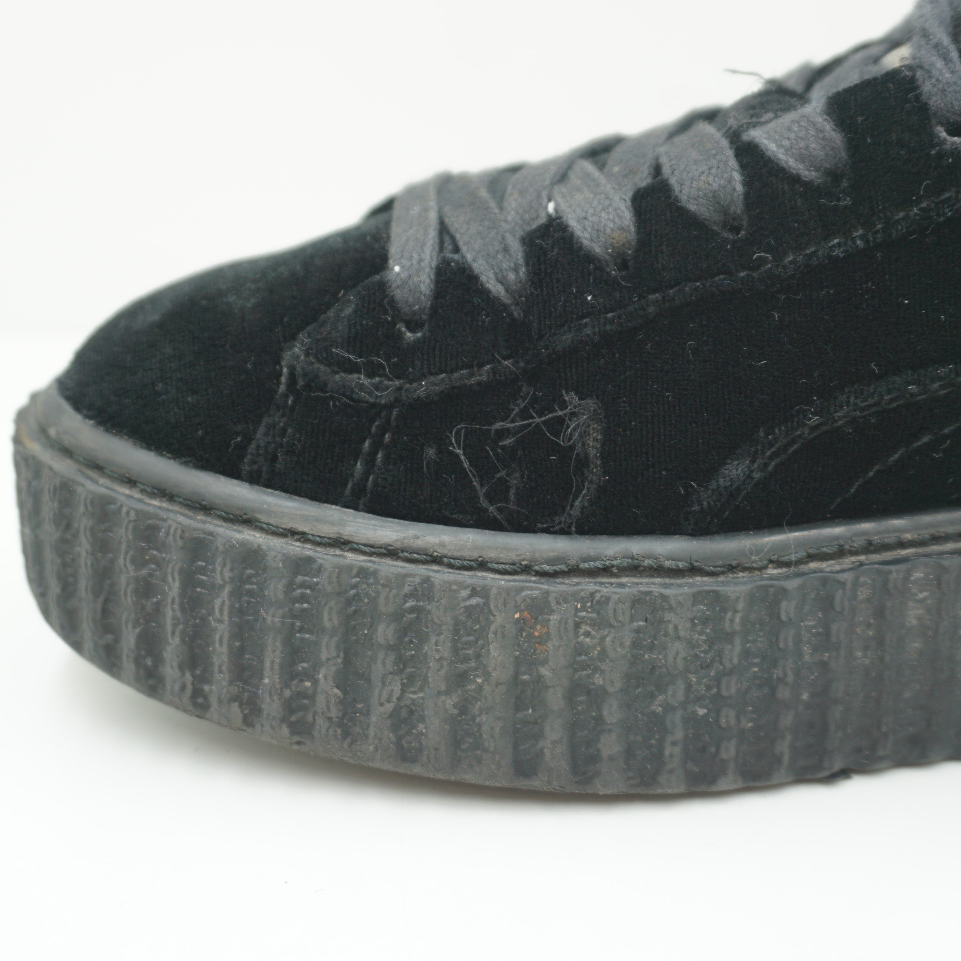 Puma Creeper Velvet Satin Black Rihanna Fenty
