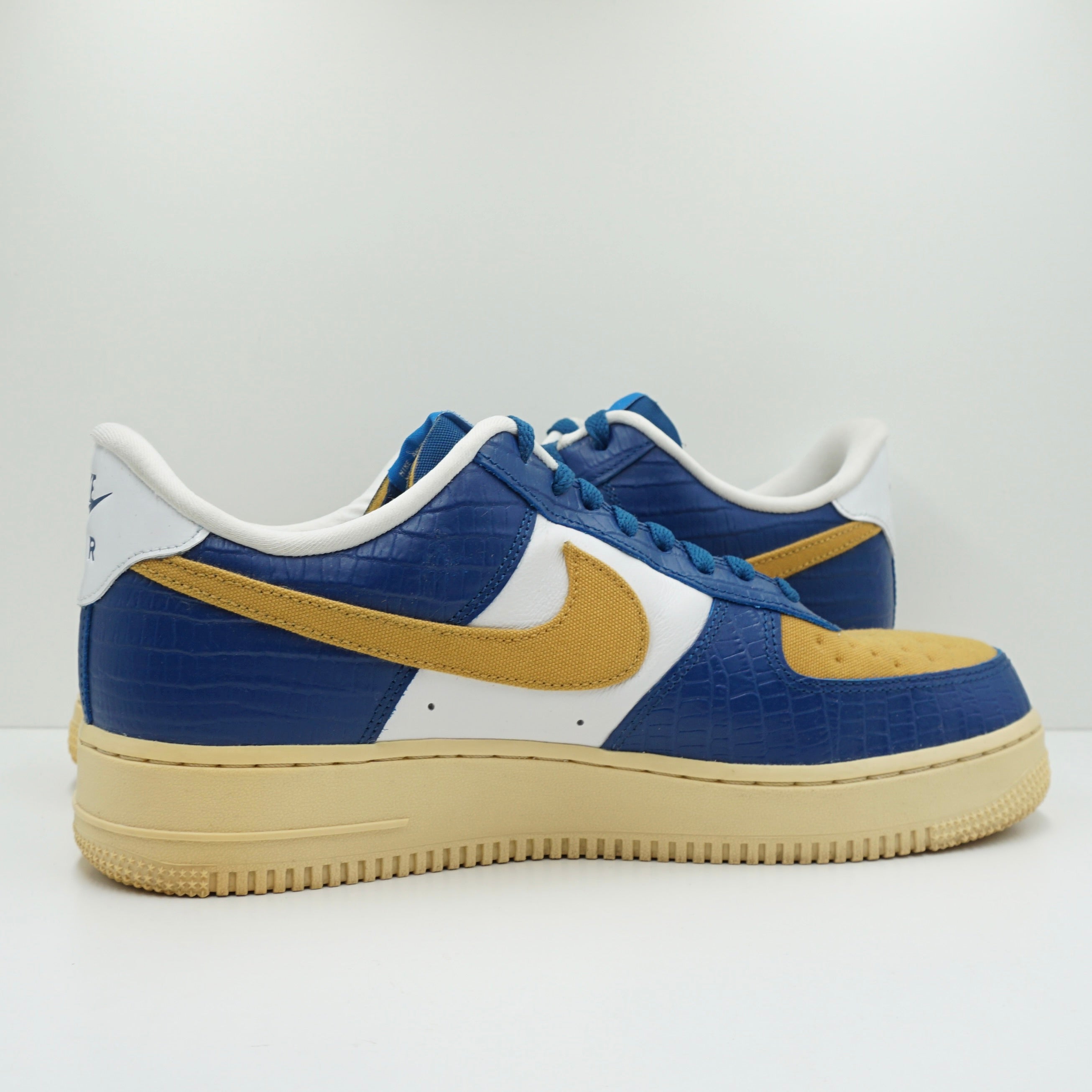 Nike Air Force 1 Low SP Undefeated 5 On It Blue Yellow Croc