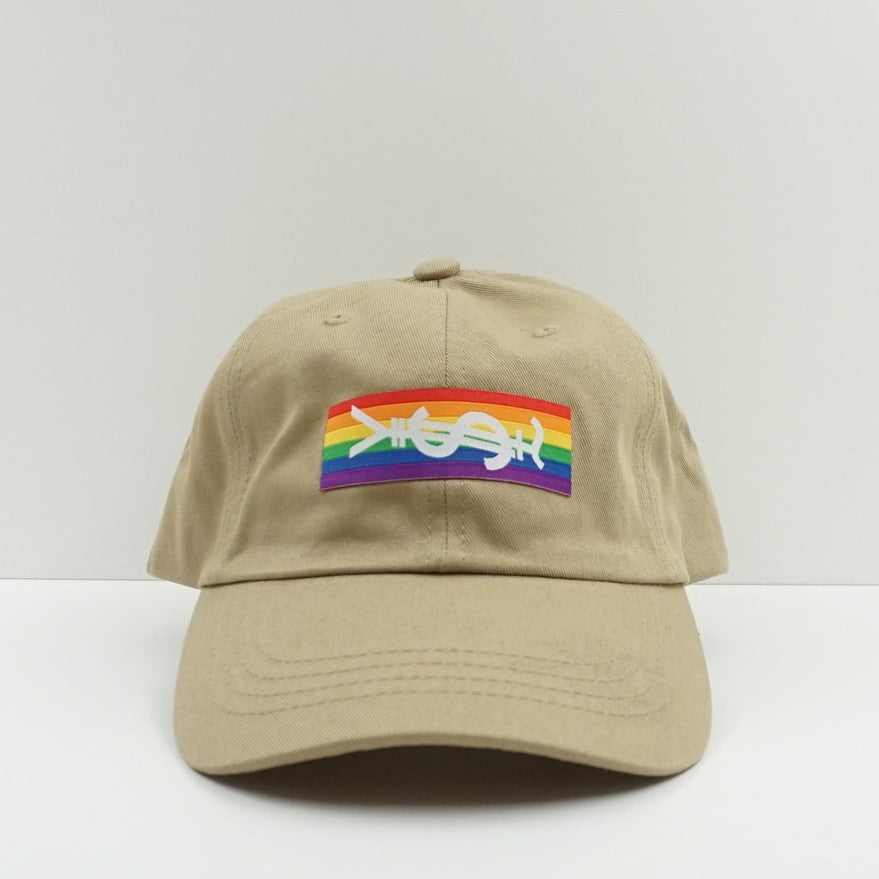 Boutique Sportif Stockholm Rainbow Logo Adjustable Cap Khaki