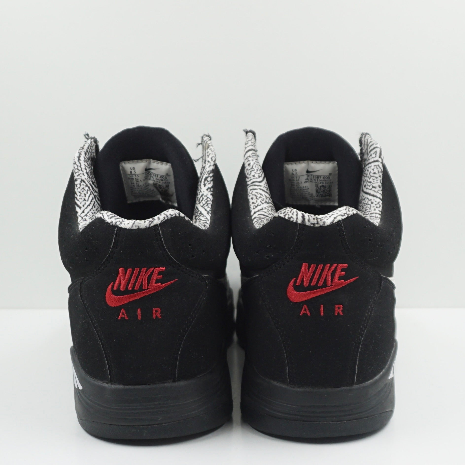 Nike Air Flight Lite II Mid Black White Varsity Red
