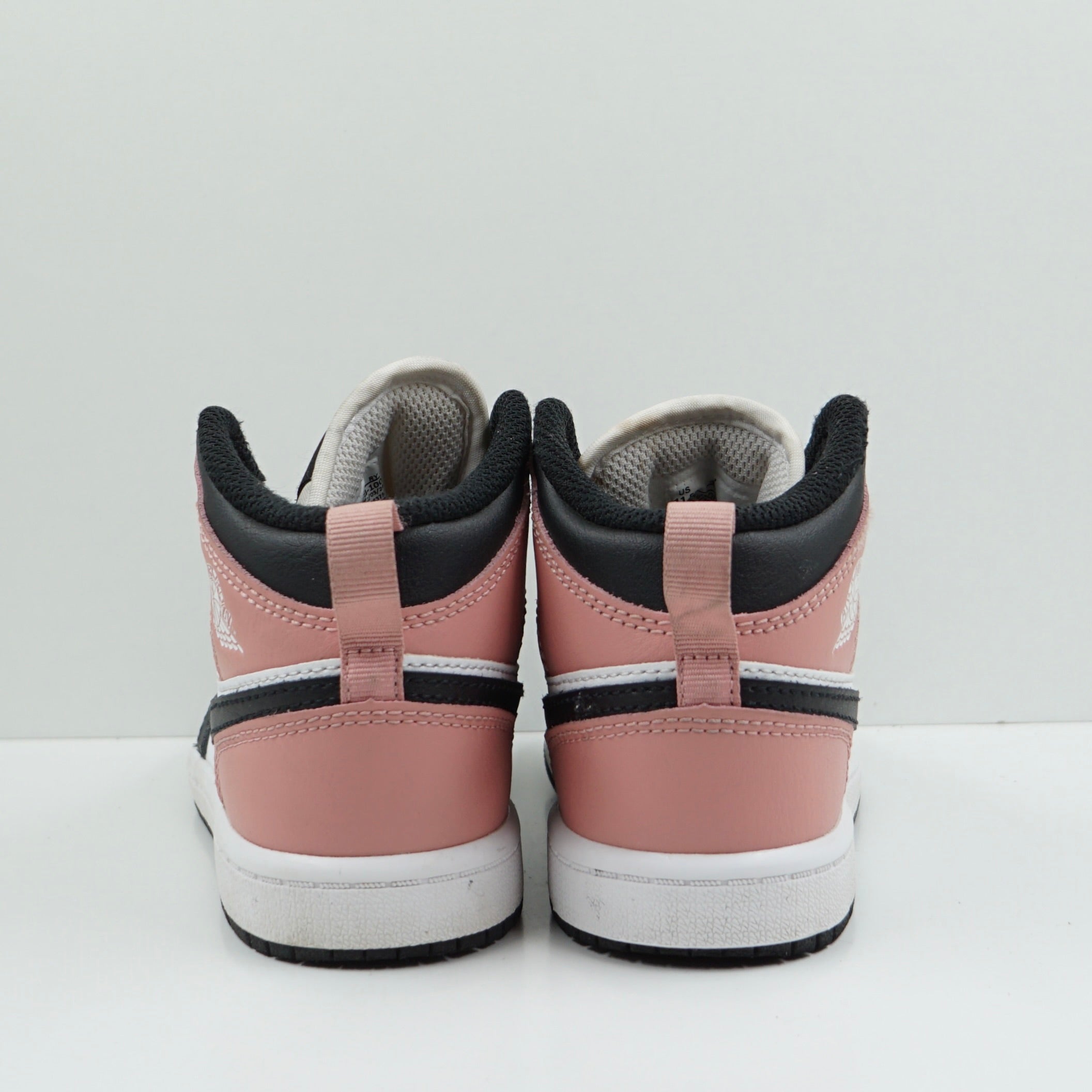 Jordan 1 Mid White Rust Pink Black (PS)