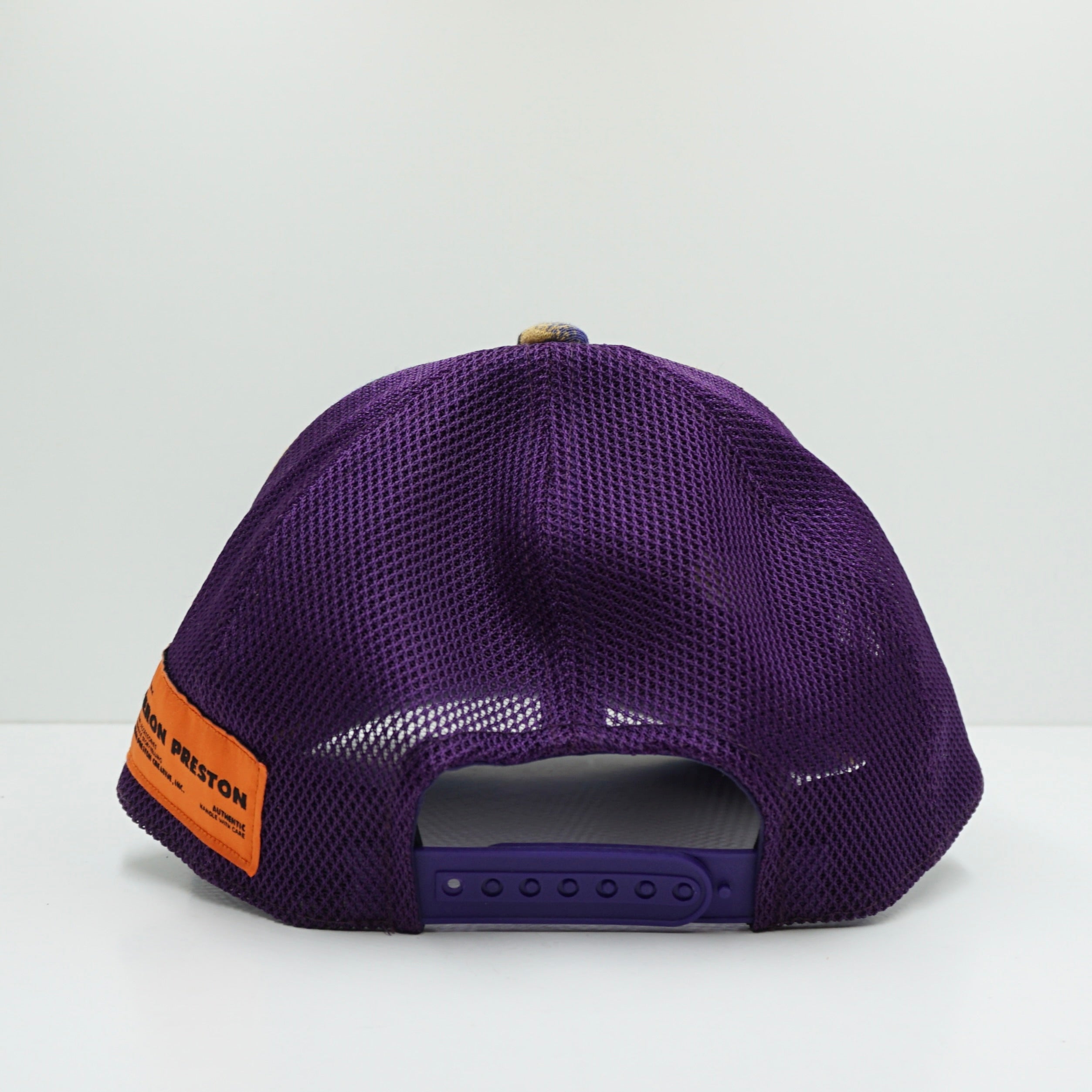 Bape x Heron Preston SS22 Mix 1st Camo Purple Mesh Snapback Cap