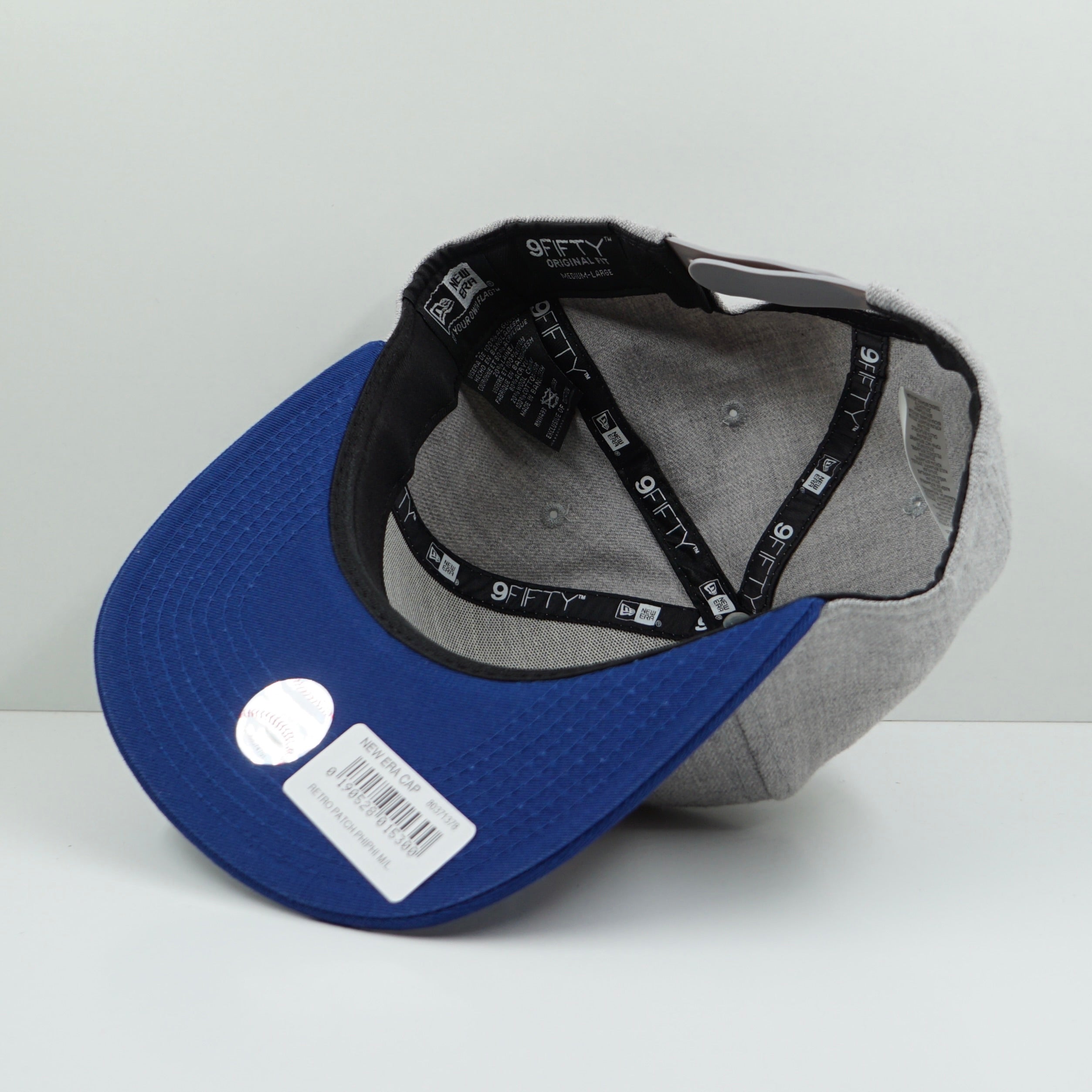 New Era Philadelphia Phillies Grey Blue Brim Snapback Cap