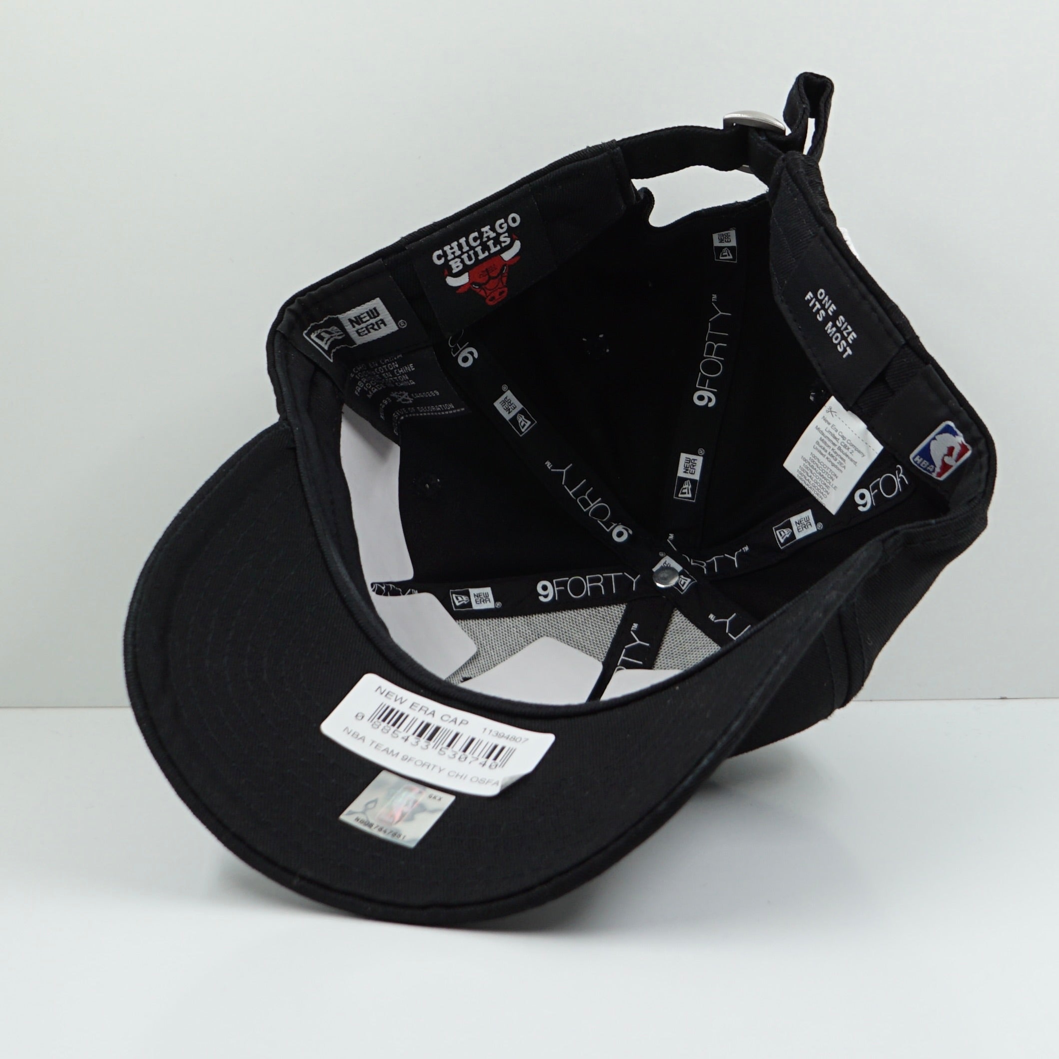 New Era Chicago Bulls 9Forty Black Adjustable Cap