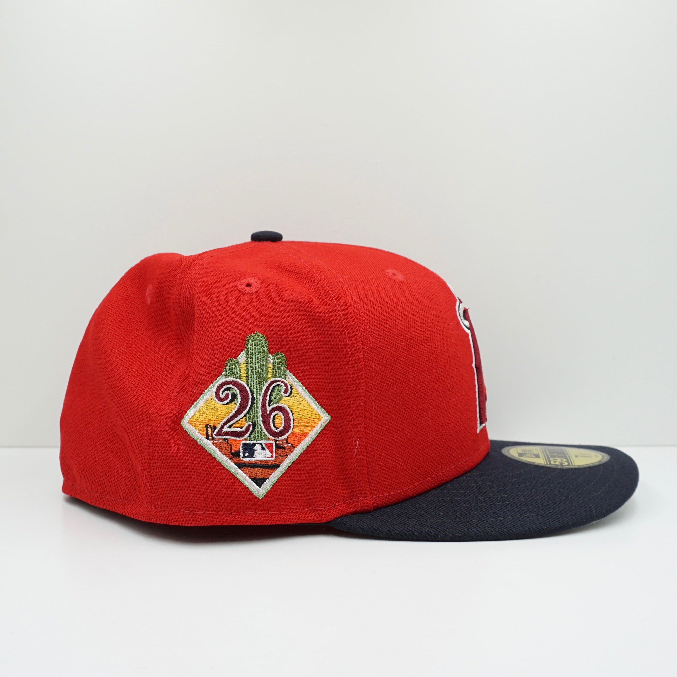 New Era Los Angeles Angels Spring Training 2026 Red Navy Fitted Cap