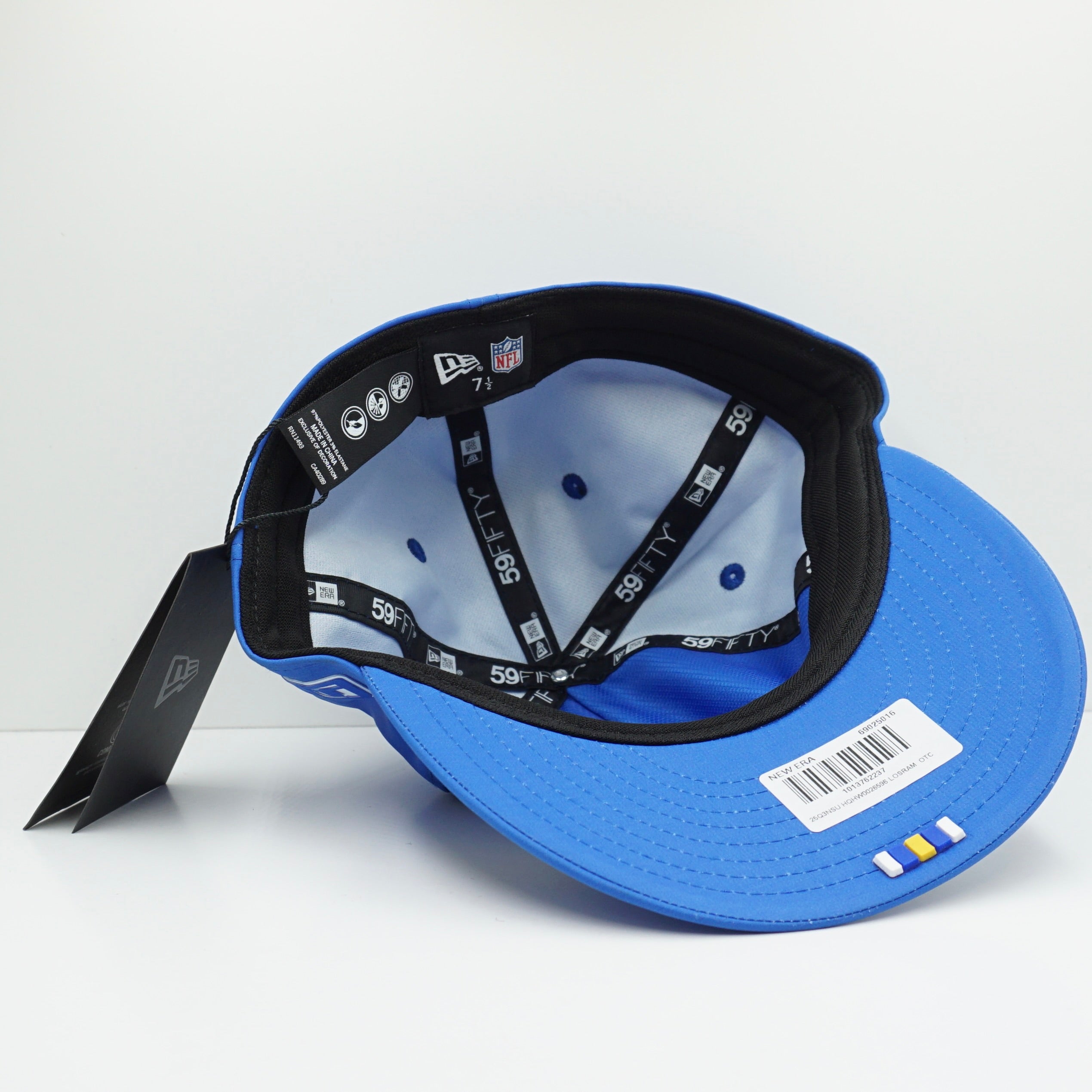 New Era Los Angeles Rams NFL Retro Crown A-Frame Pre Curved Frame Fitted Cap