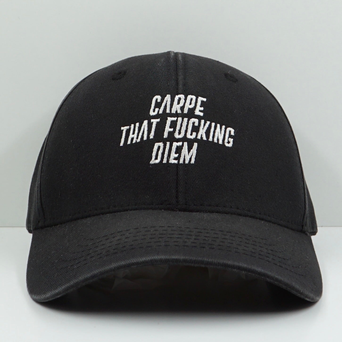 Carpe That Fucking Diem Black Adjustable Cap