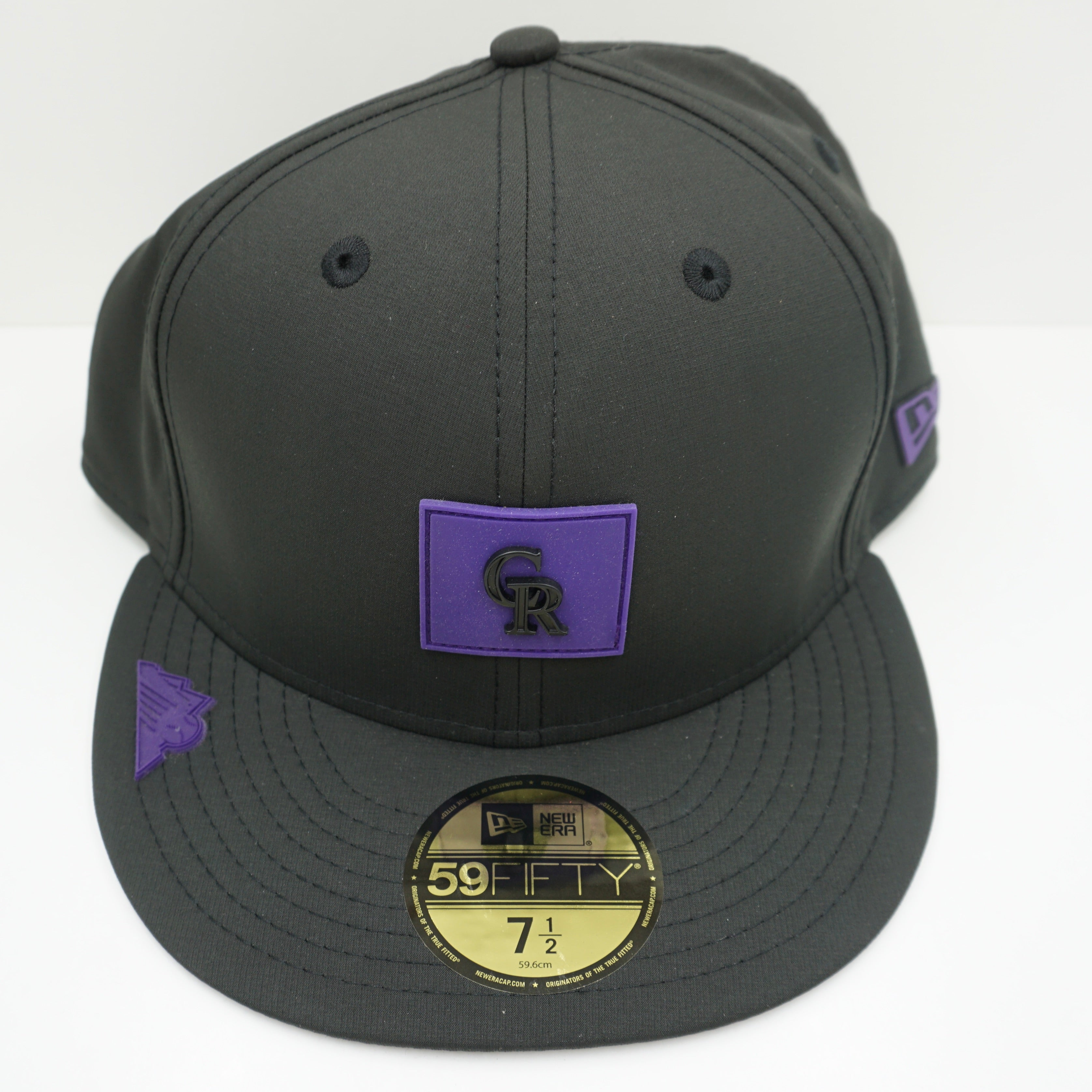 New Era Colorado Rockies MLB Black Purple Fitted Cap