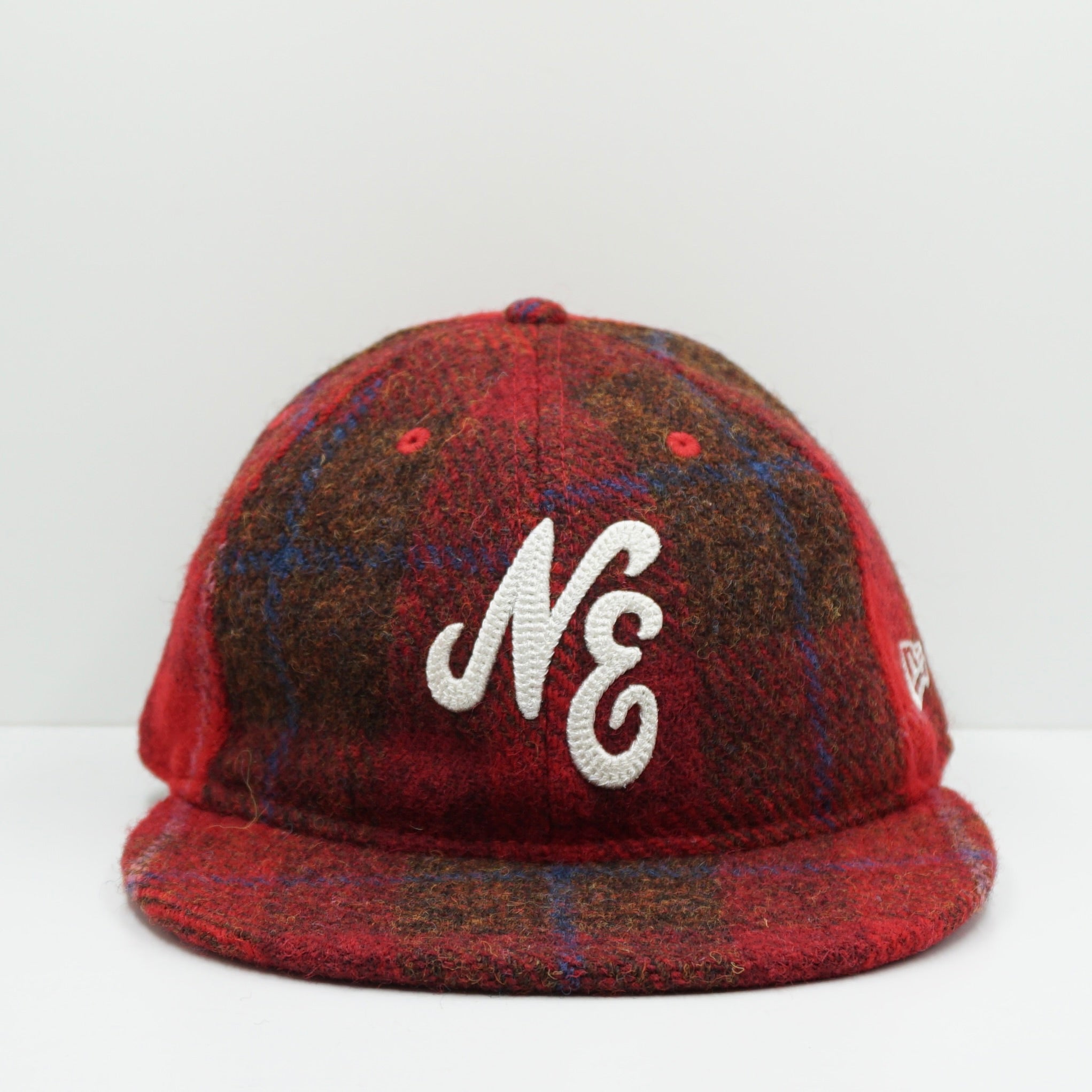 New Era Logo Harris Tweed Relaxed Heritage Red Fitted Cap