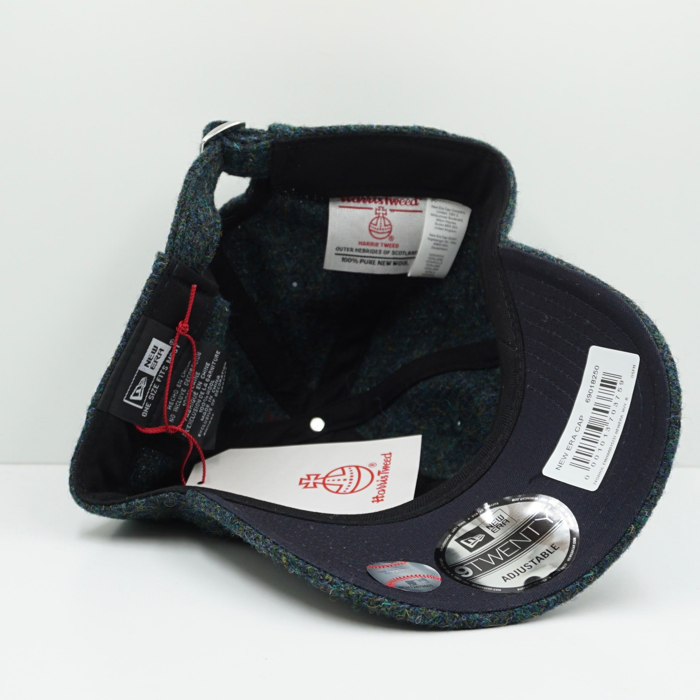 New Era Harris Tweed Wool Blue Green Adjustable Cap