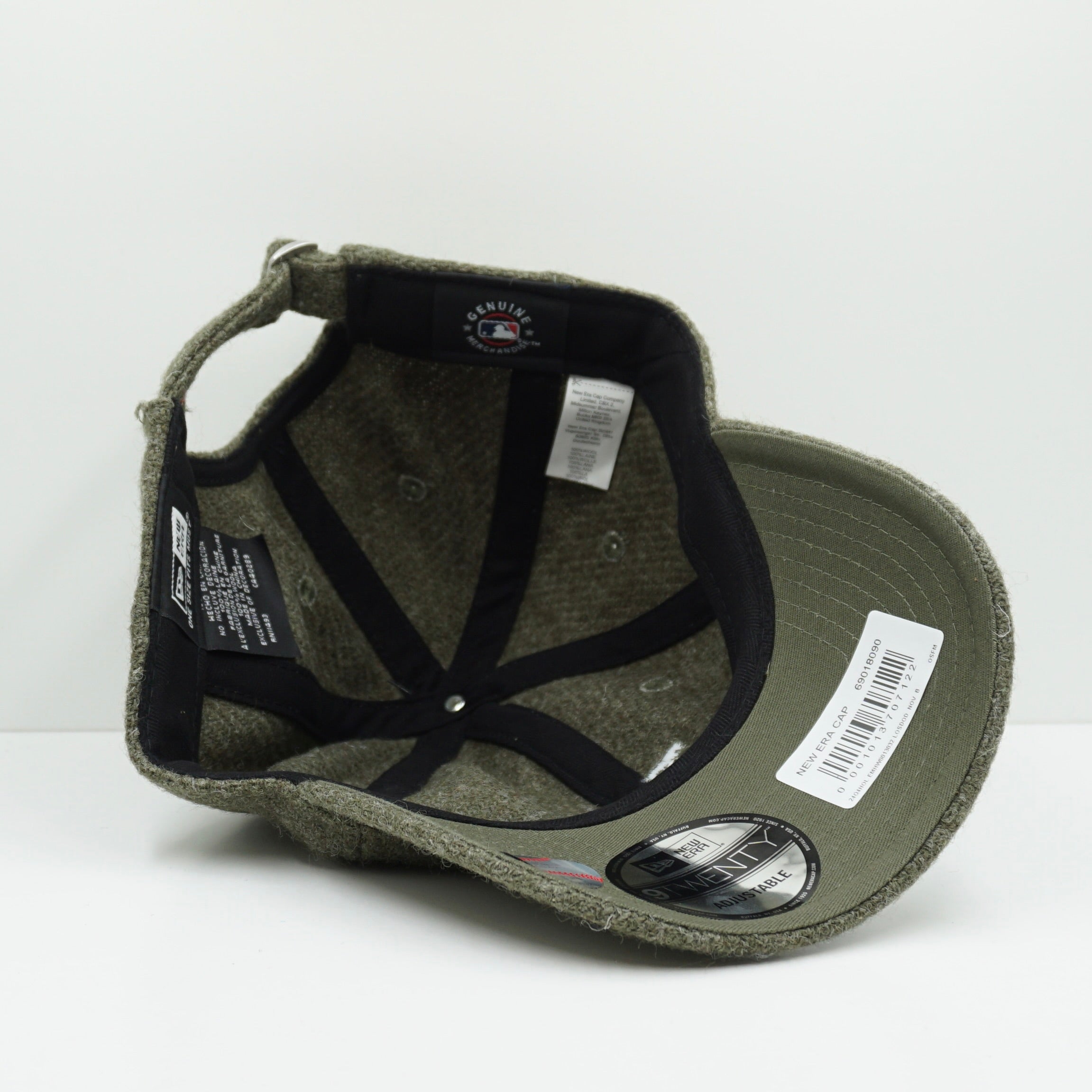 New Era Los Angeles Dodgers Tweed Wool Green Adjustable Cap