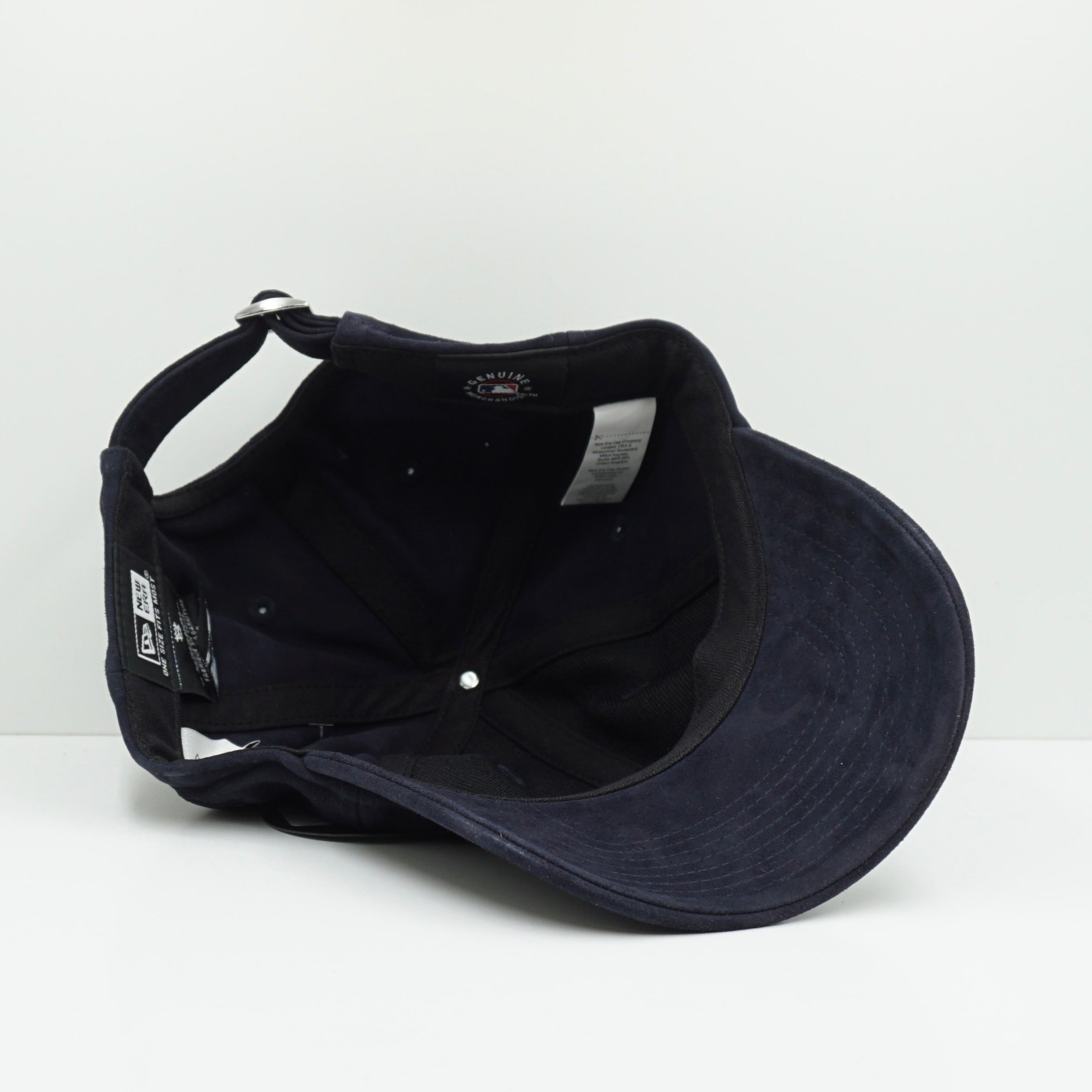New Era New York Yankees Small Logo Navy Suede Adjustable Cap