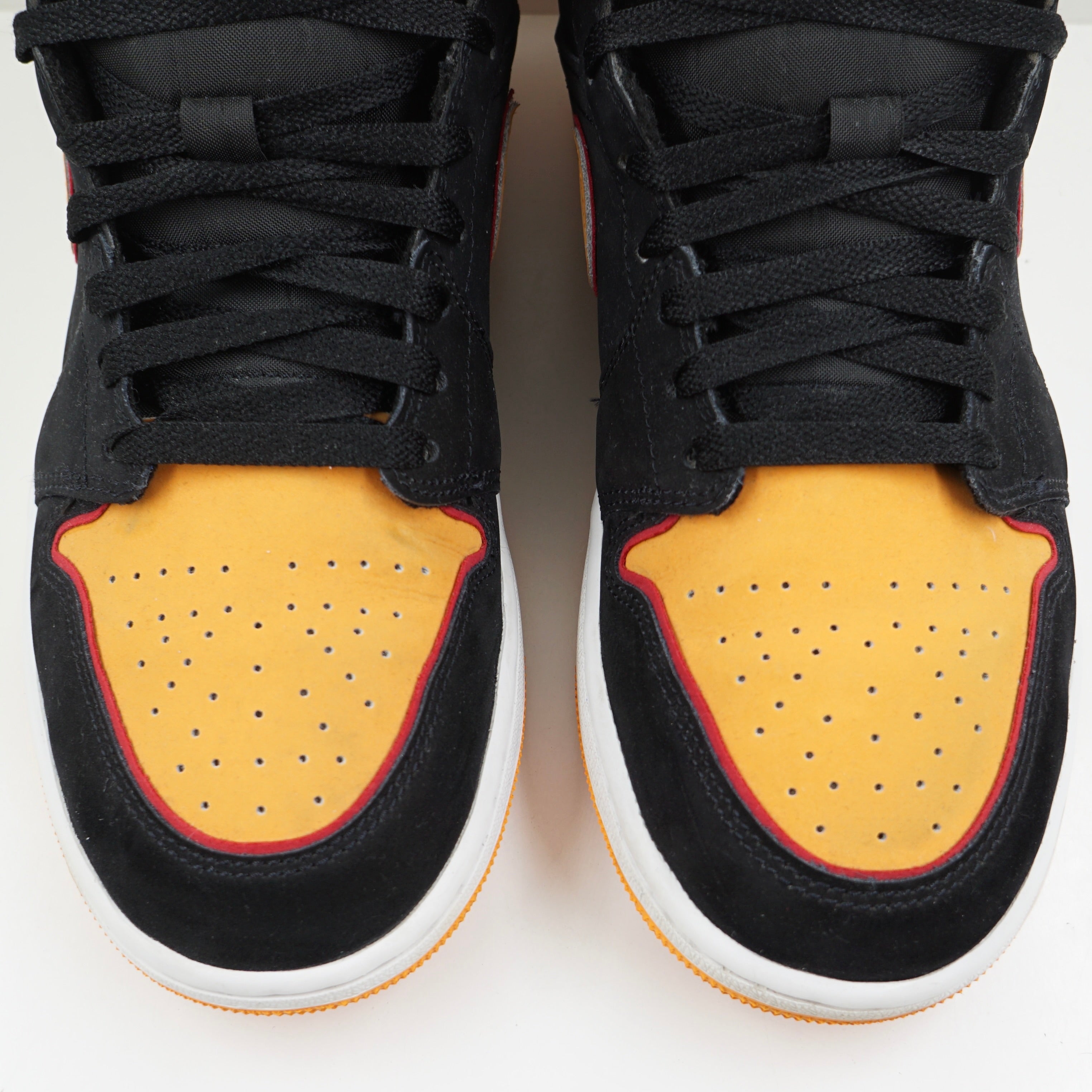 Jordan 1 Mid Fat Tongue Black Orange