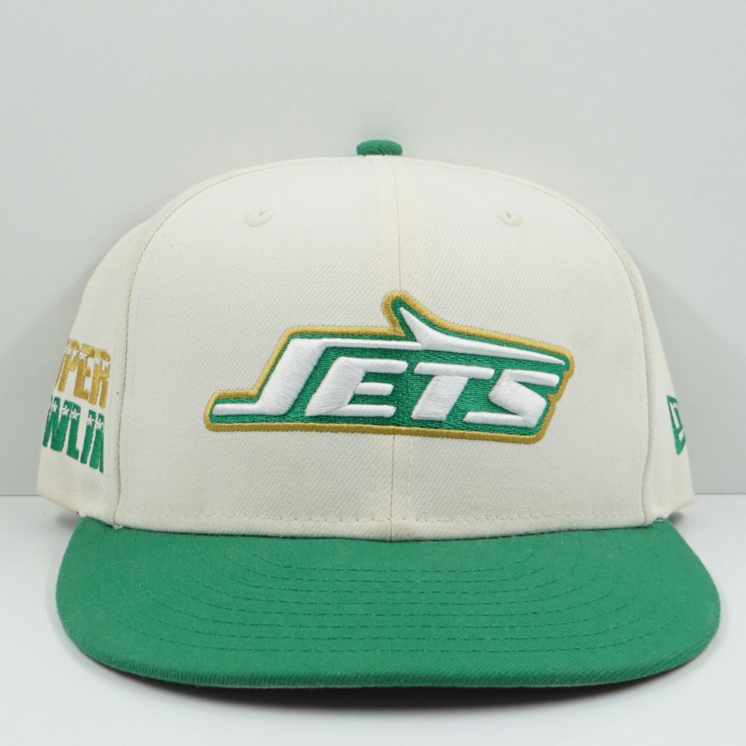 New Era New York Jets Chrome Cream Green Fitted Cap