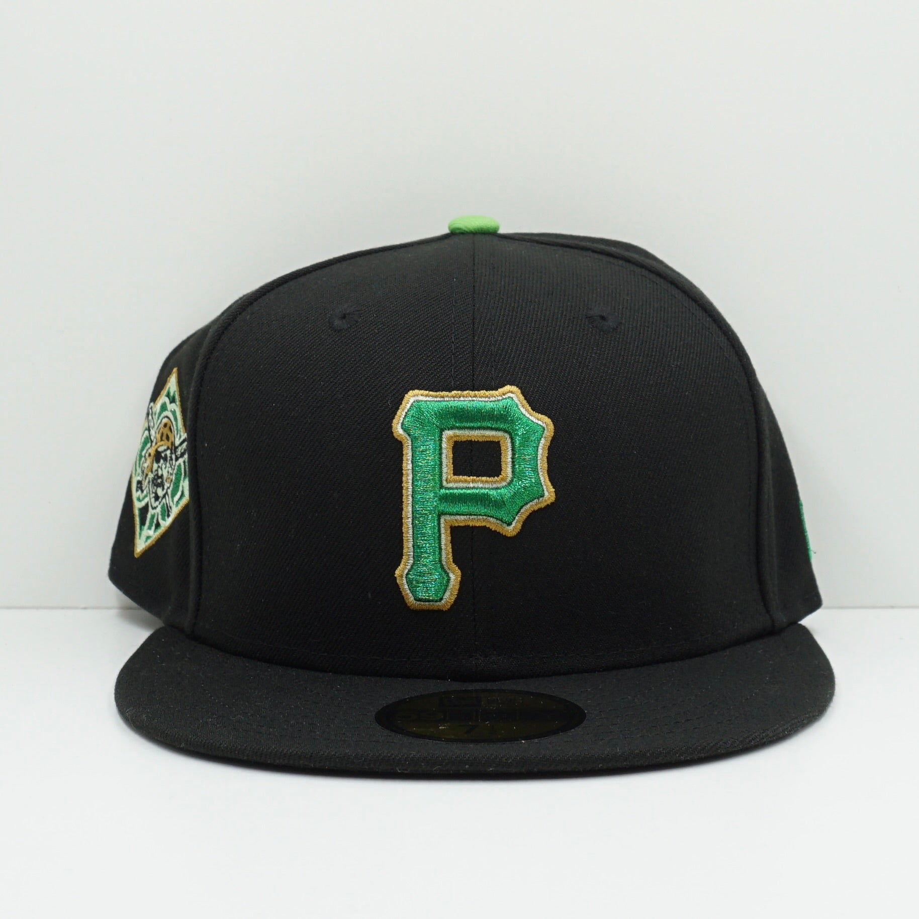 New Era St Patricks Day Pittburgh Pirates Black Green Fitted Cap