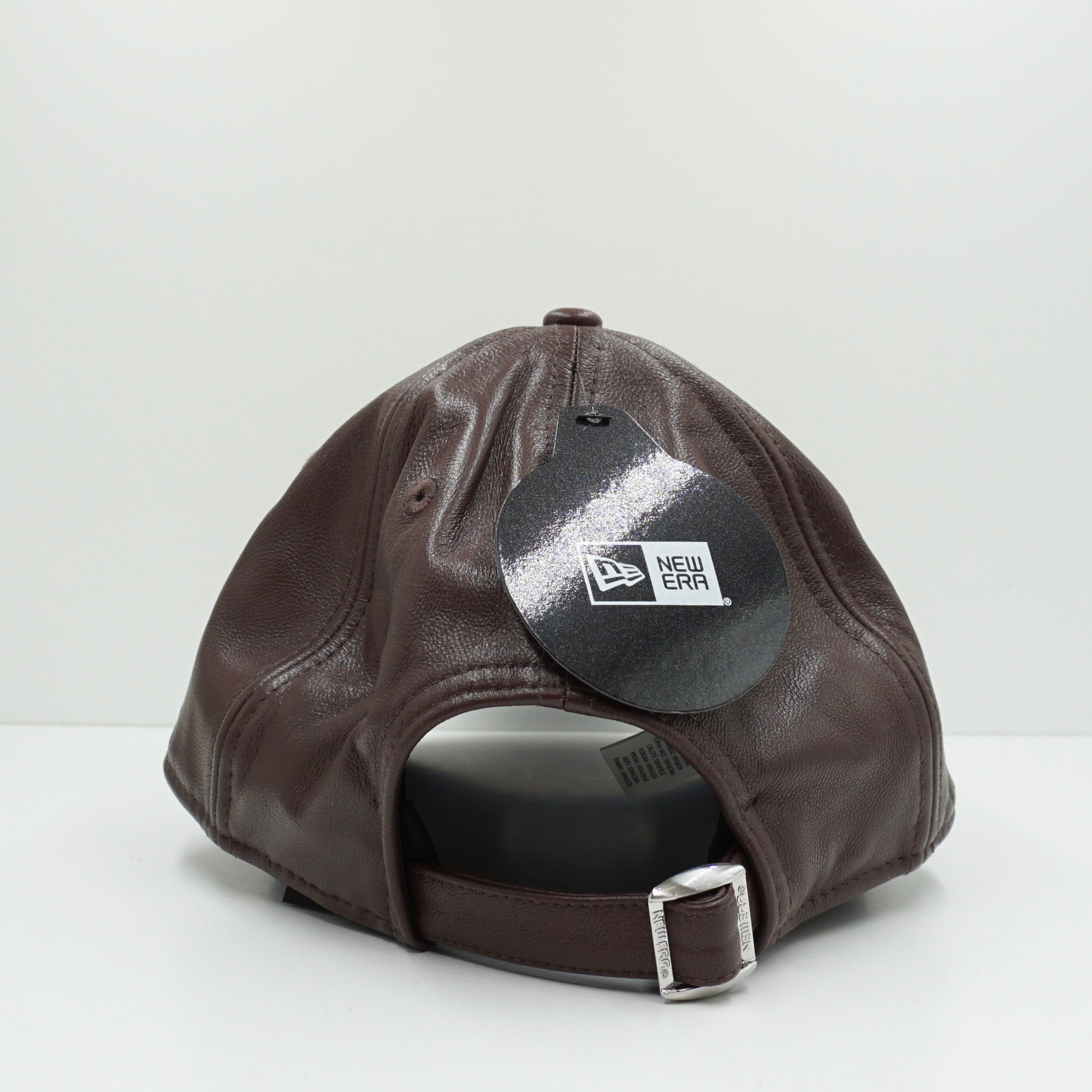 New Era New York Yankees White Logo Brown Leather M-Crown Adjustable Cap