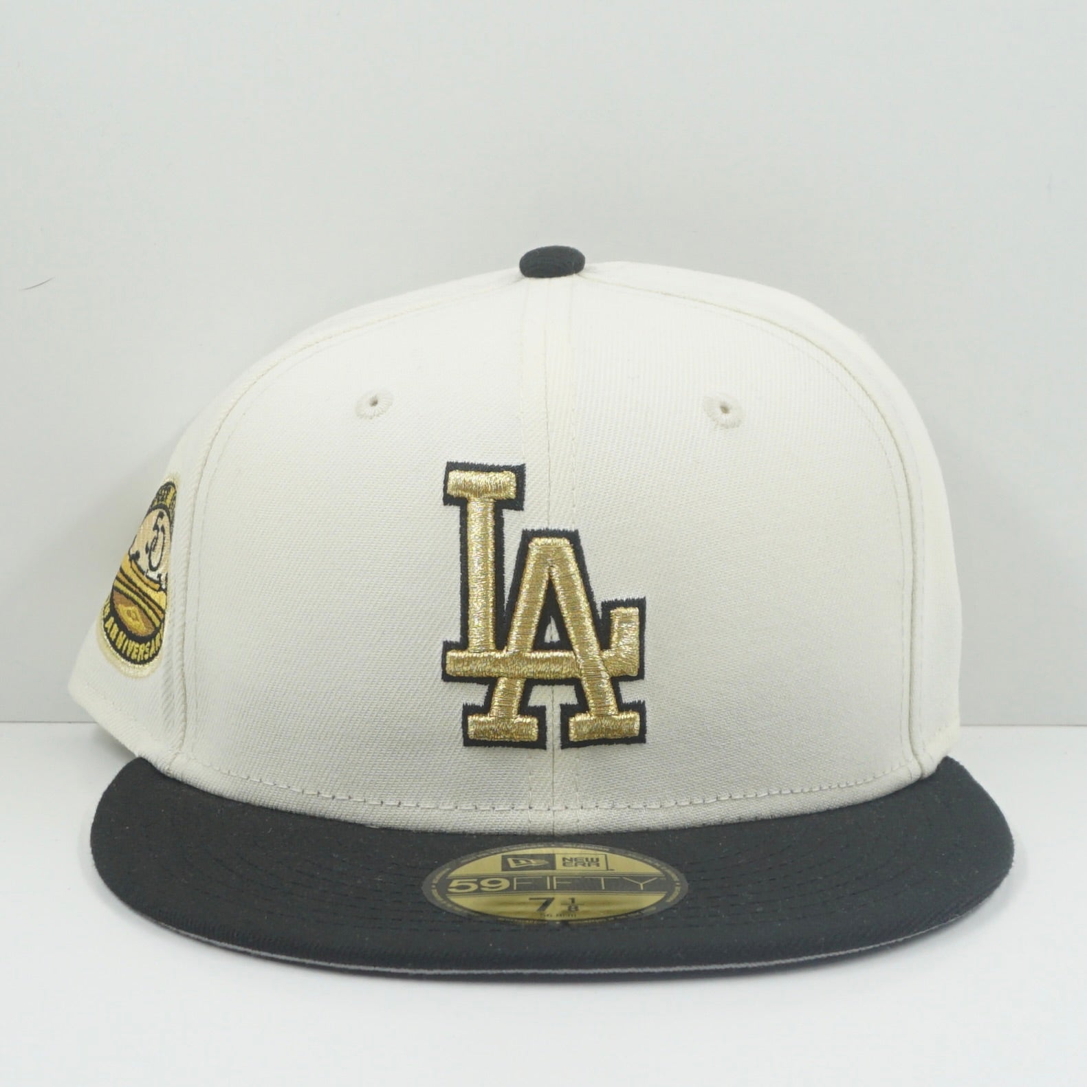 New Era City Icon 17203 Los Angeles Dodgers Beige Black Fitted Cap
