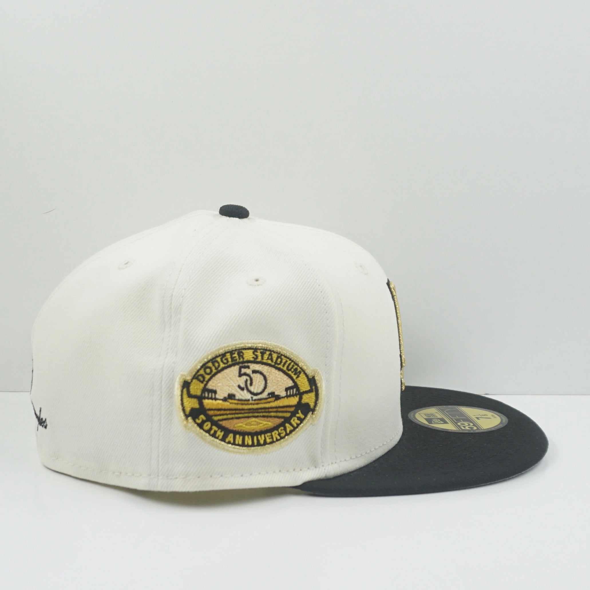 New Era City Icon 17203 Los Angeles Dodgers Beige Black Fitted Cap