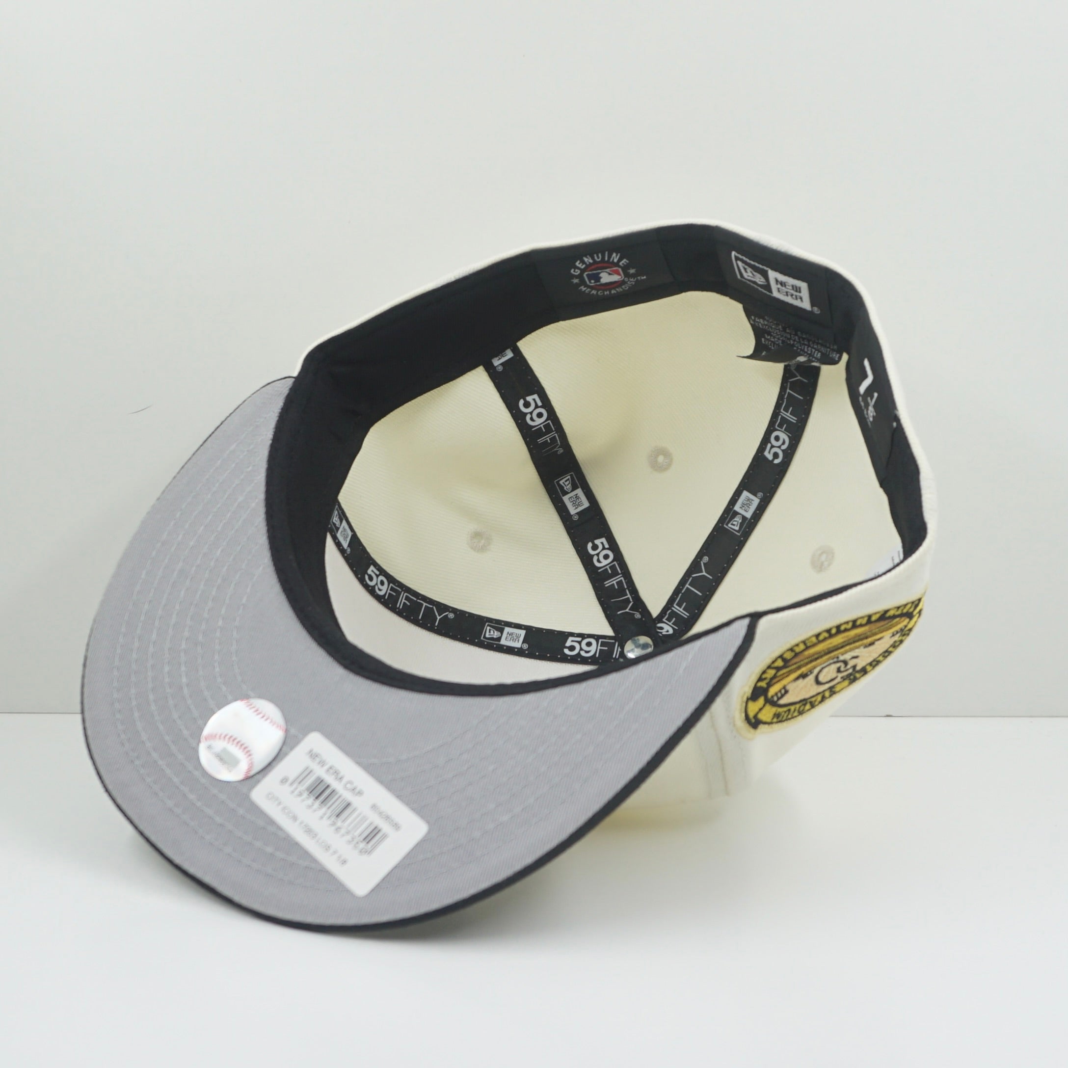 New Era City Icon 17203 Los Angeles Dodgers Beige Black Fitted Cap