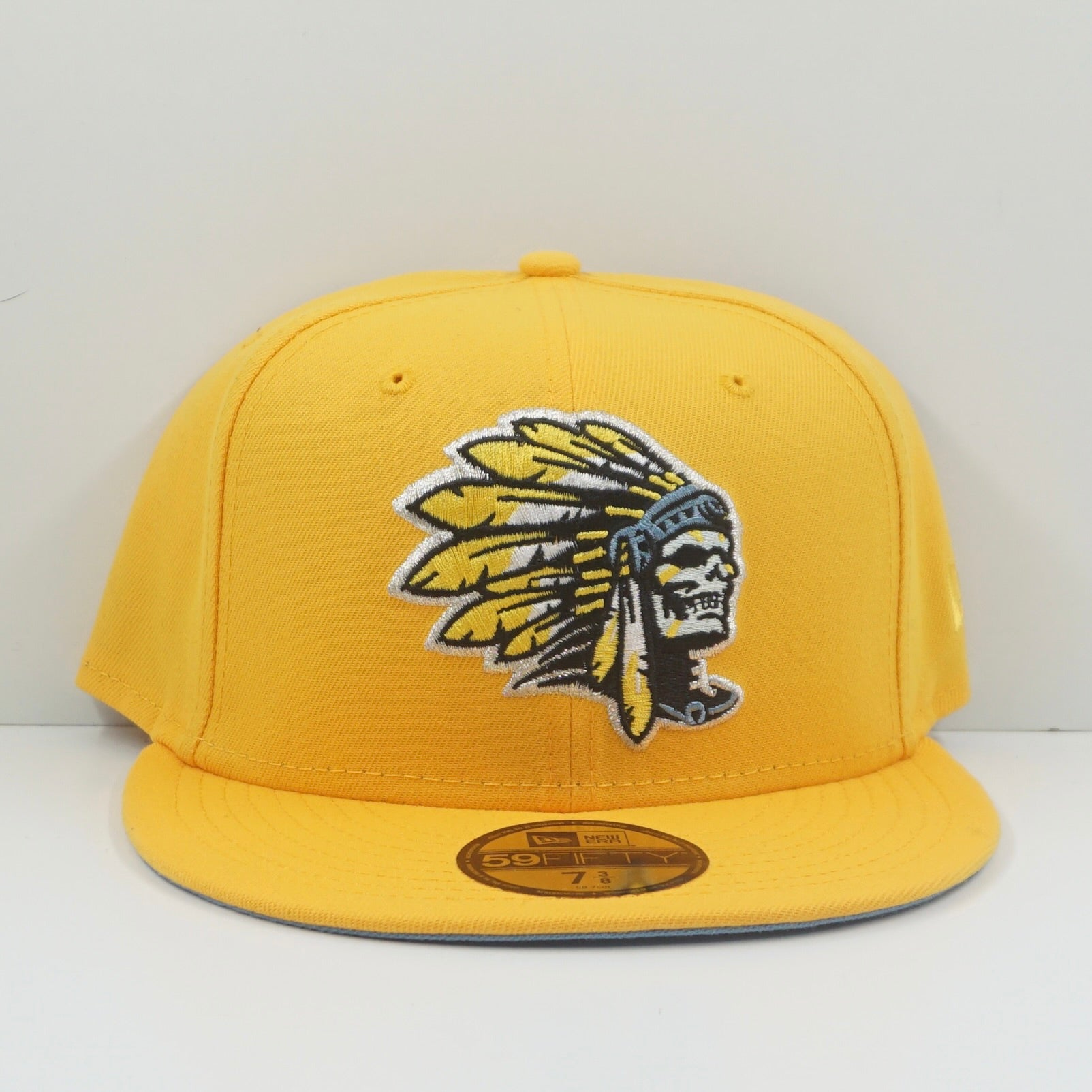 New Era Skull Chief Yellow Fitted Cap