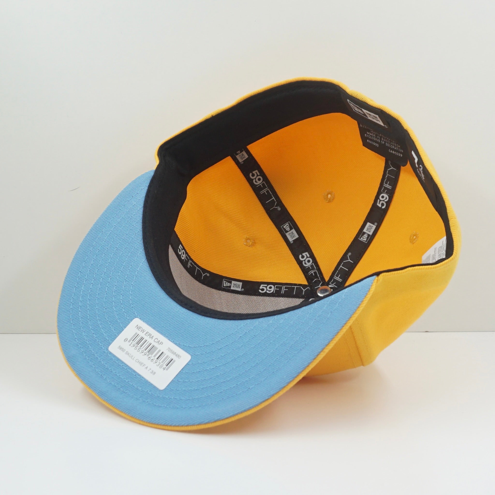New Era Skull Chief Yellow Fitted Cap