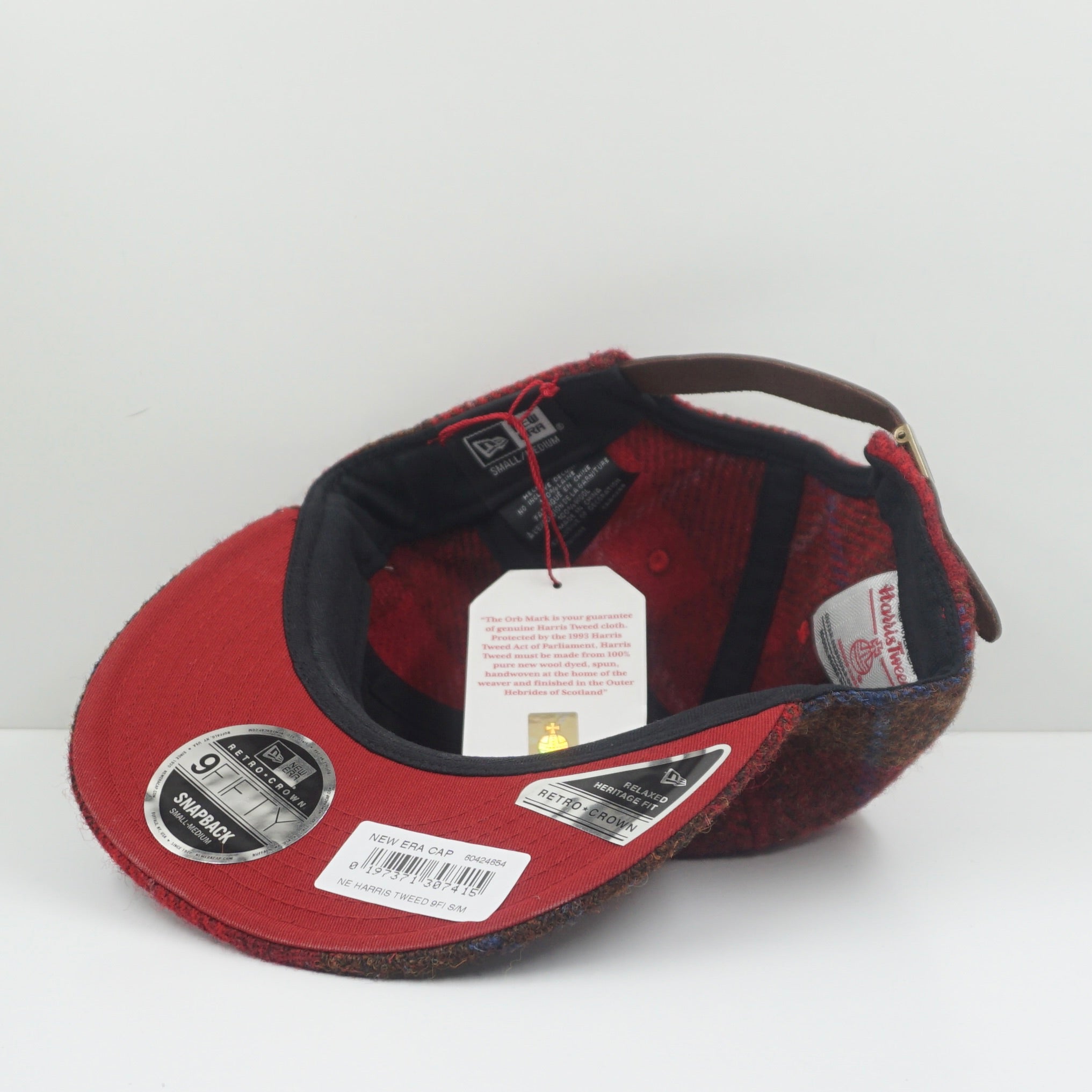 New Era Harris Tweed Red Adjustable Cap