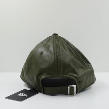 New Era New York Yankees Leather Green Adjustable Cap