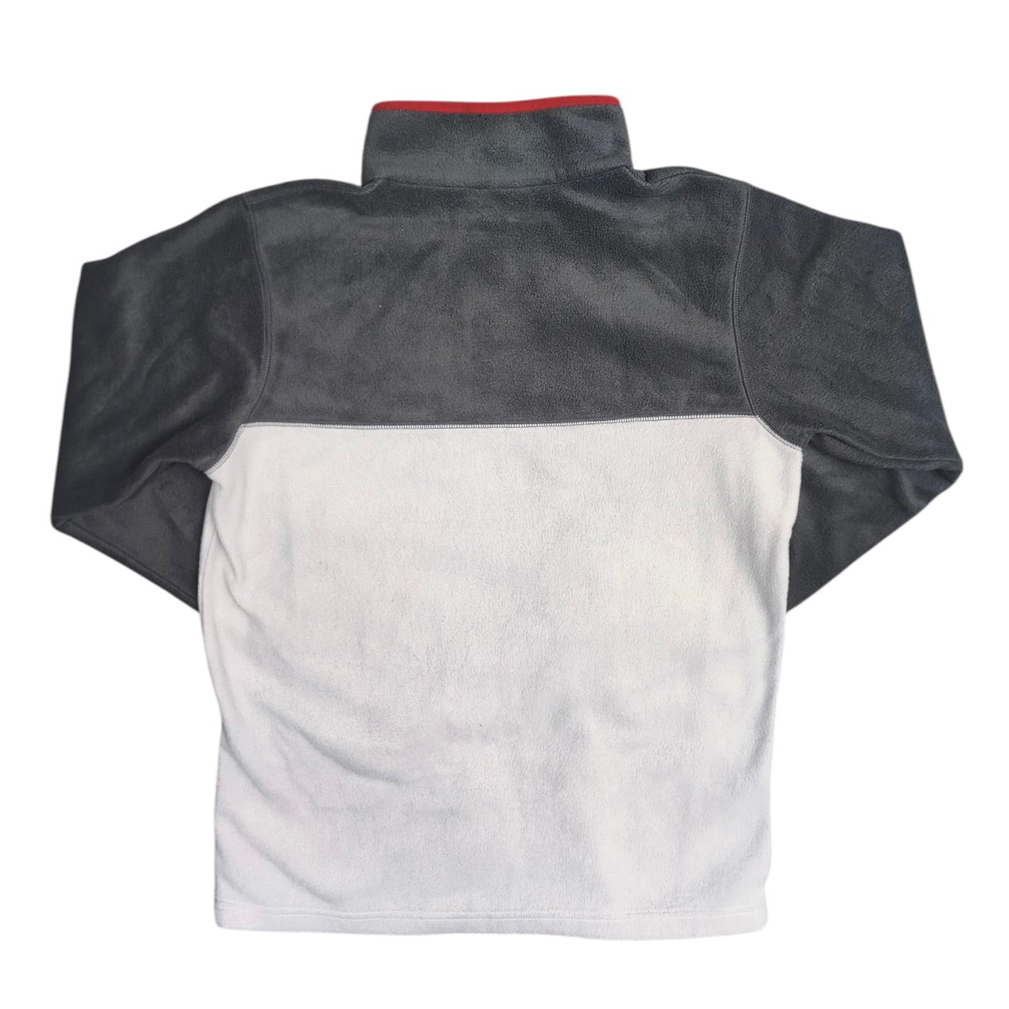 Columbia Steens Mountain Dark Grey Red Half Snap Fleece Long Sleeve