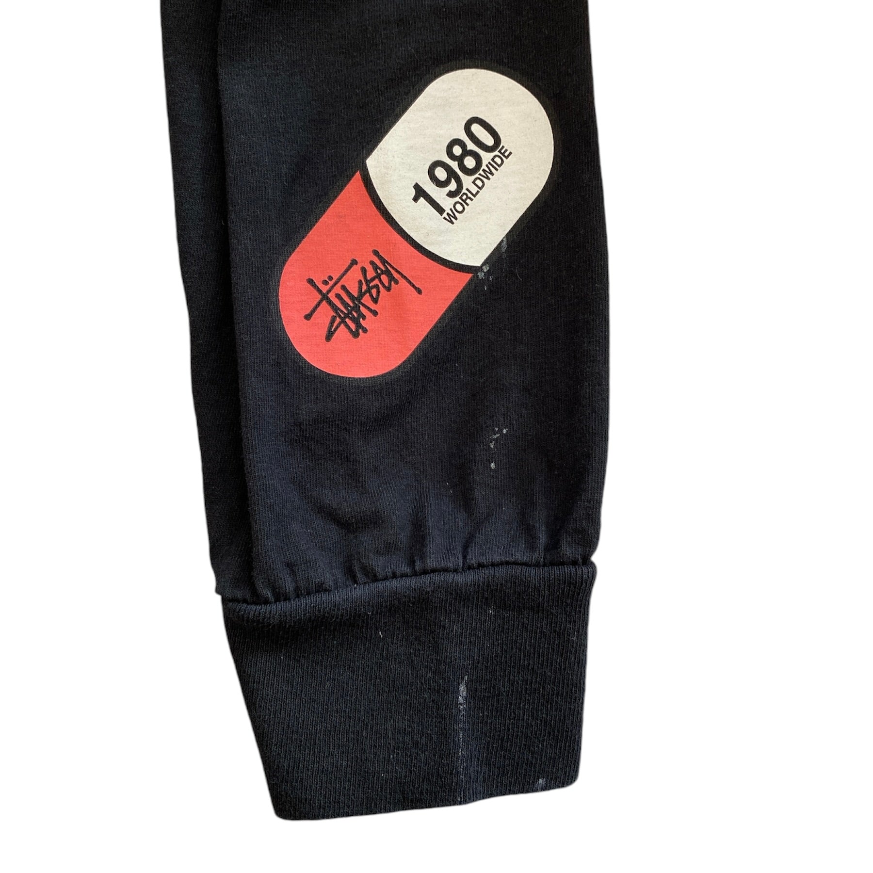 Stussy Capsule Long Sleeve Black Tshirt