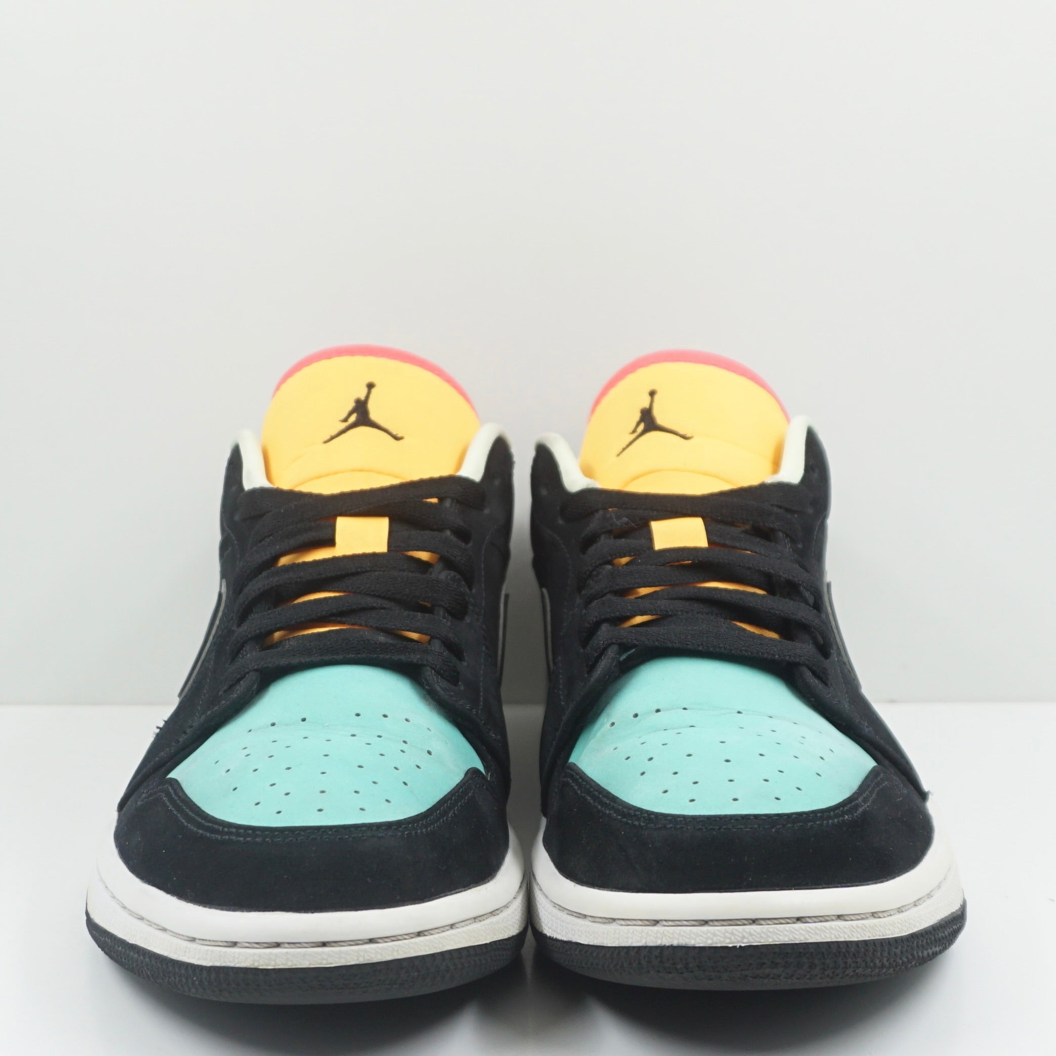 Jordan 1 Low Black Aurora Green Laser Orange