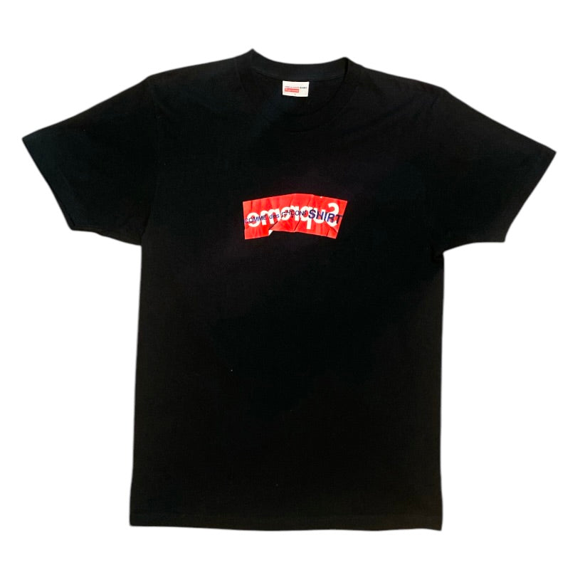Supreme SS17 Comme Des Garcons SHIRT Box Logo Black Tshirt