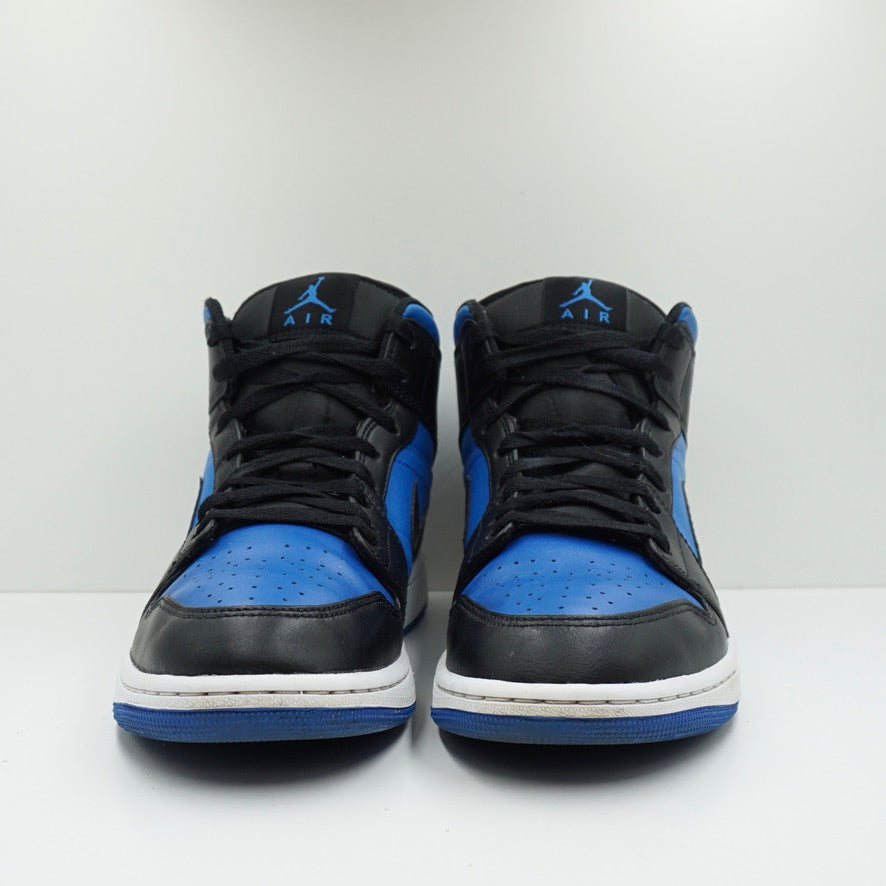 Jordan 1 Mid Black Royal Blue