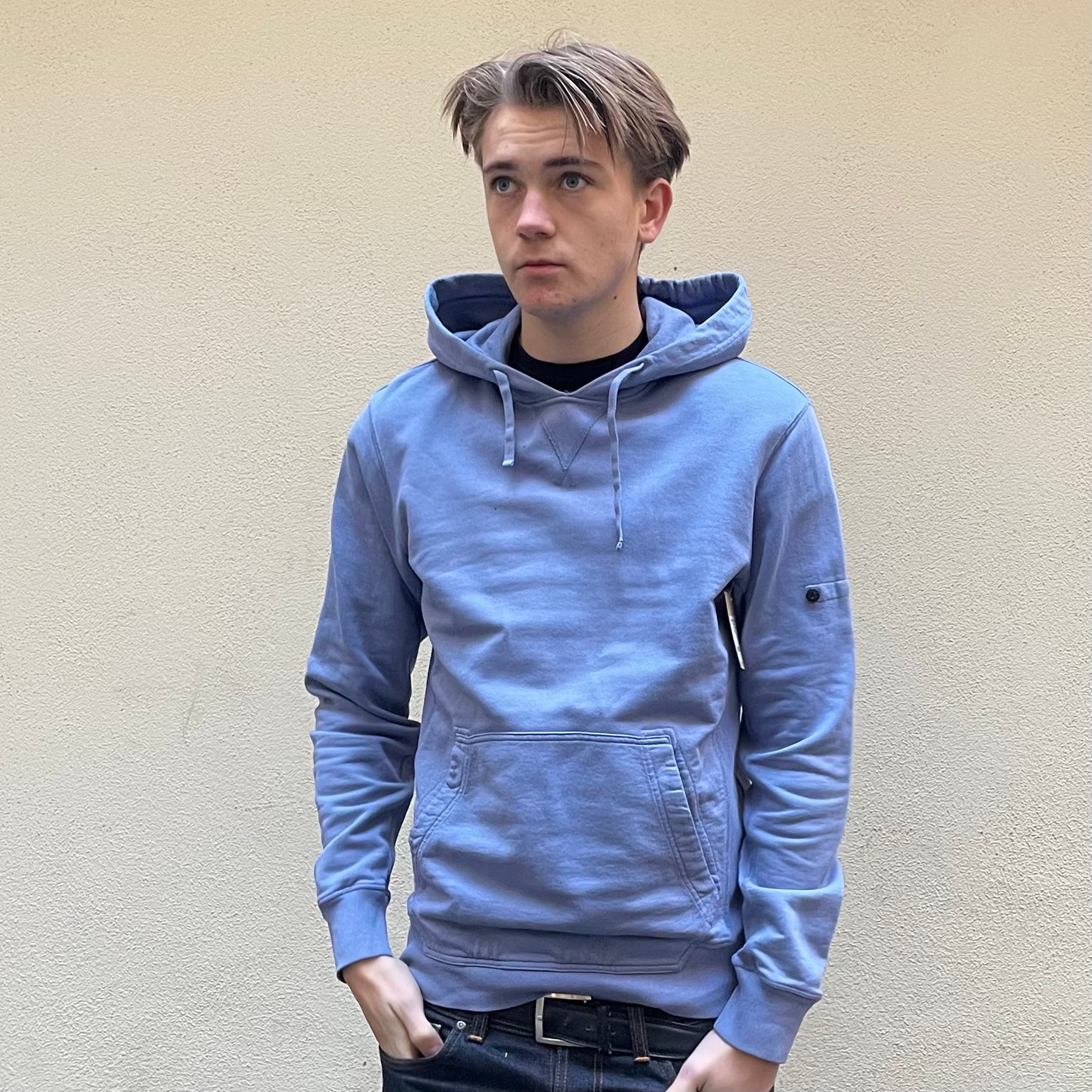 Stone Island Blue Dyed Hoodie