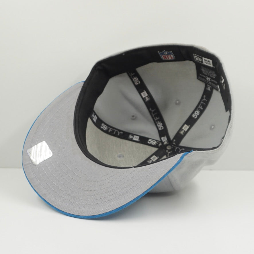 New Era Detroit Lions Grey Blue Fitted Cap