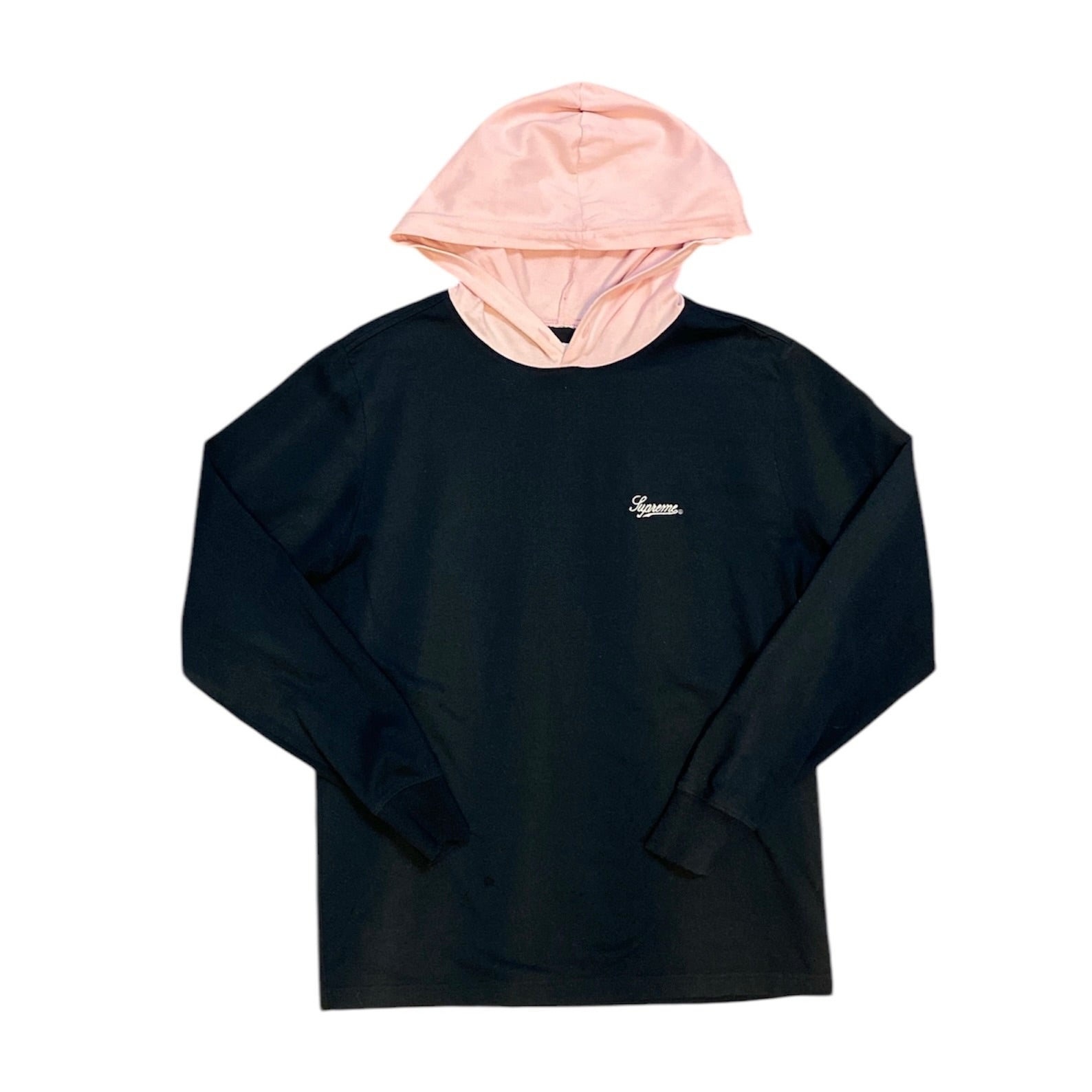 Supreme Contrast Long Sleeve Tshirt With Hood