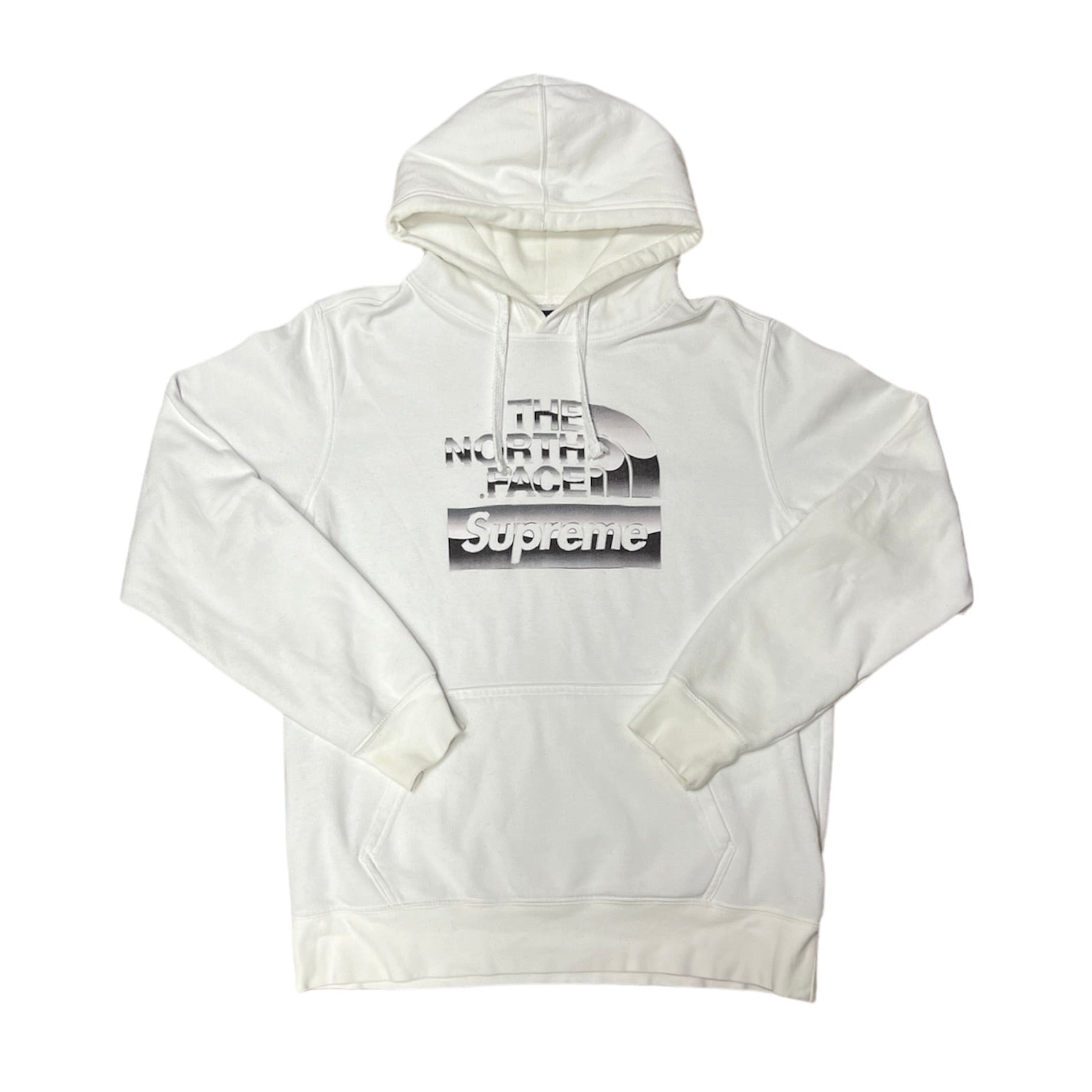 Supreme The North Face Metallic Logo Hooded Sweatshirt White