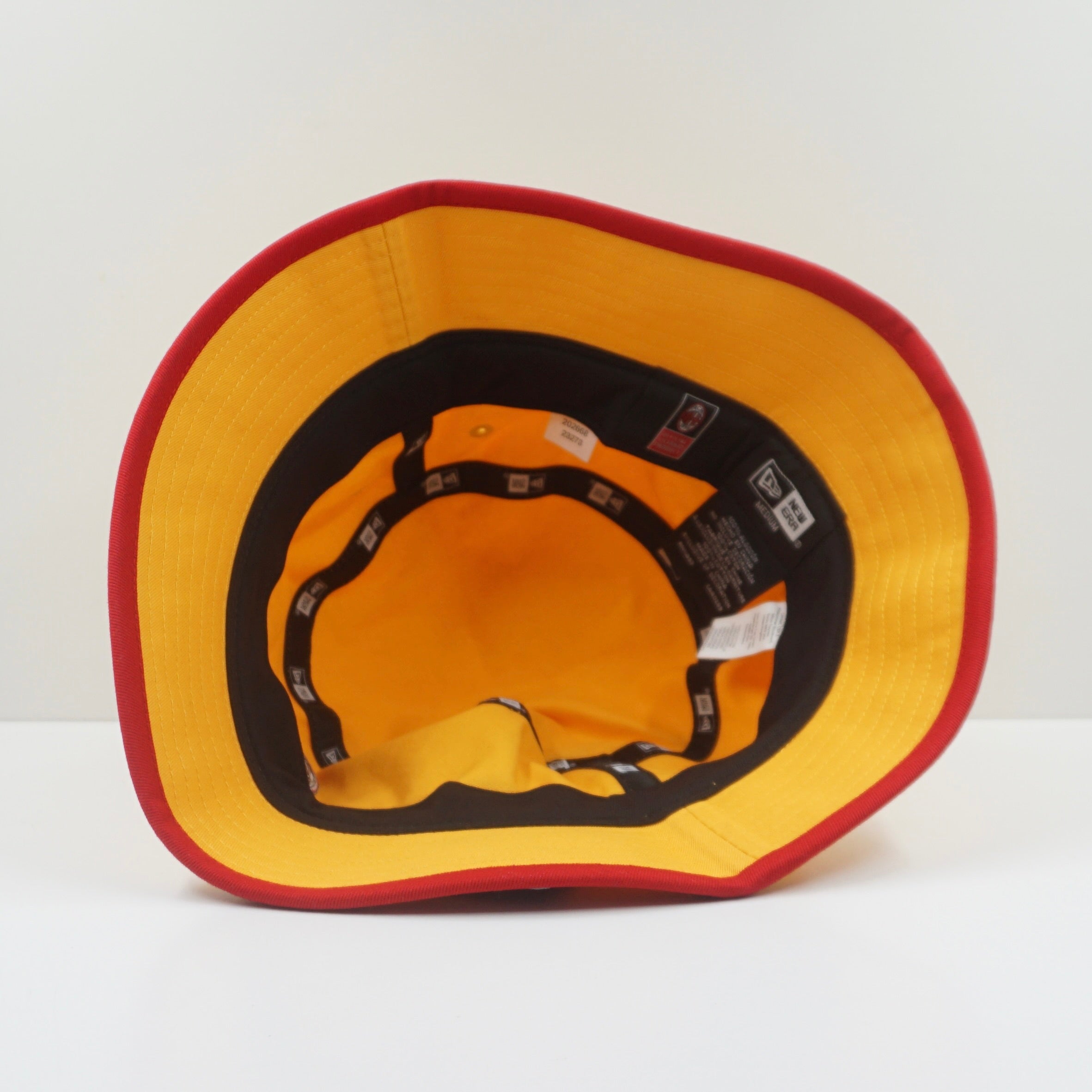 New Era AC Milan Yellow Red Bucket Hat