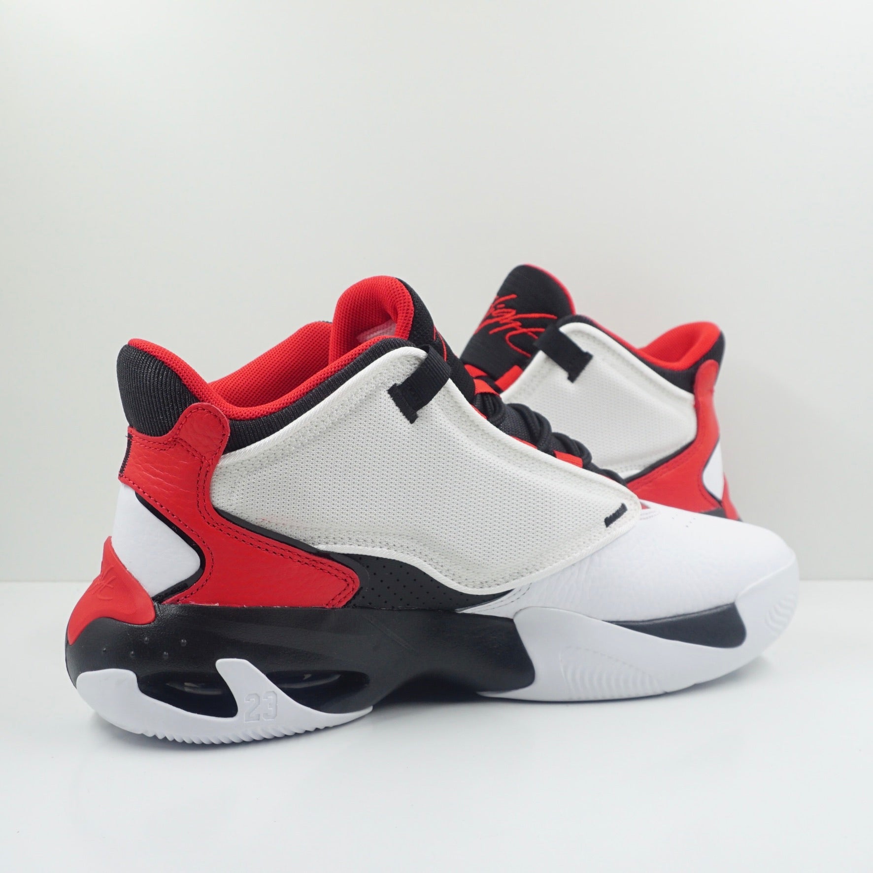 Jordan Max Aura 4 White Black University Red