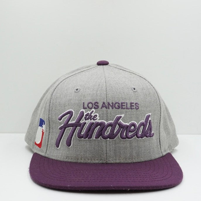 The Hundreds LA Grey Purple Snapback Cap