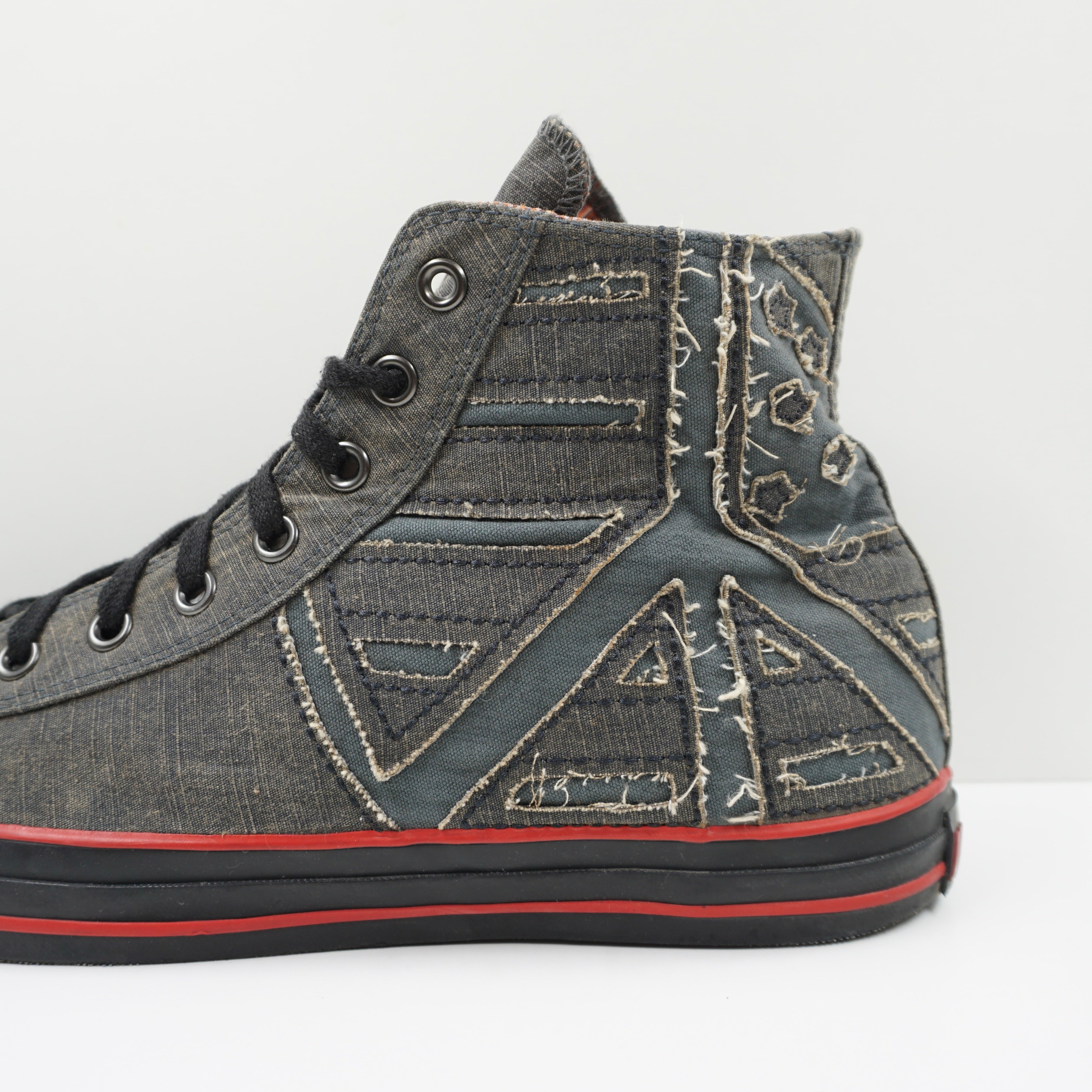 Converse Chuck Taylor All Star High Distressed USA Peace Flag