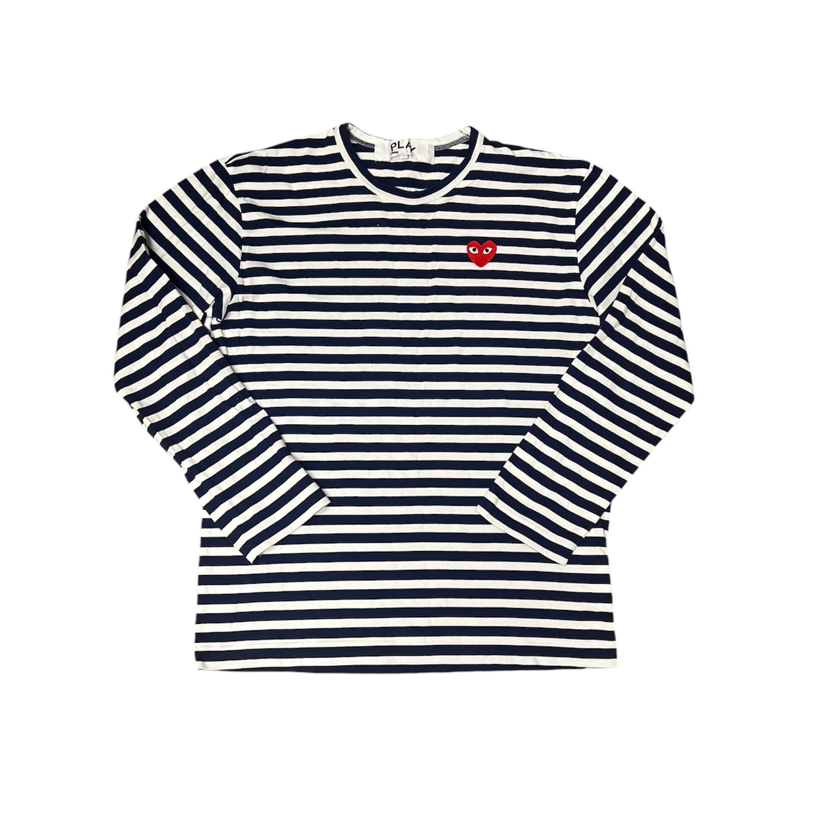 Comme des Garçons Play Striped Long Sleeve Tshirt