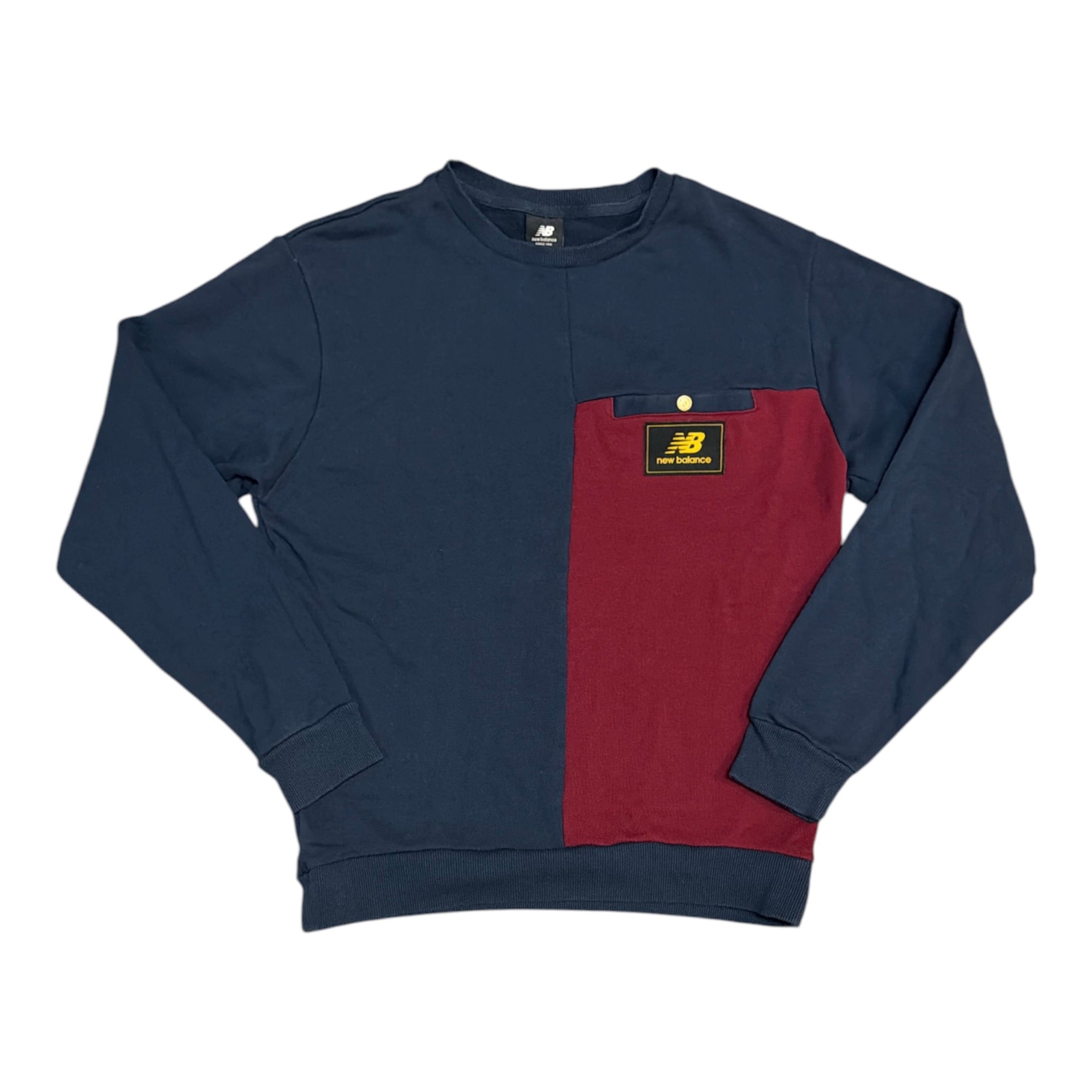 New Balance Split Navy Burgundy Sweatshirt