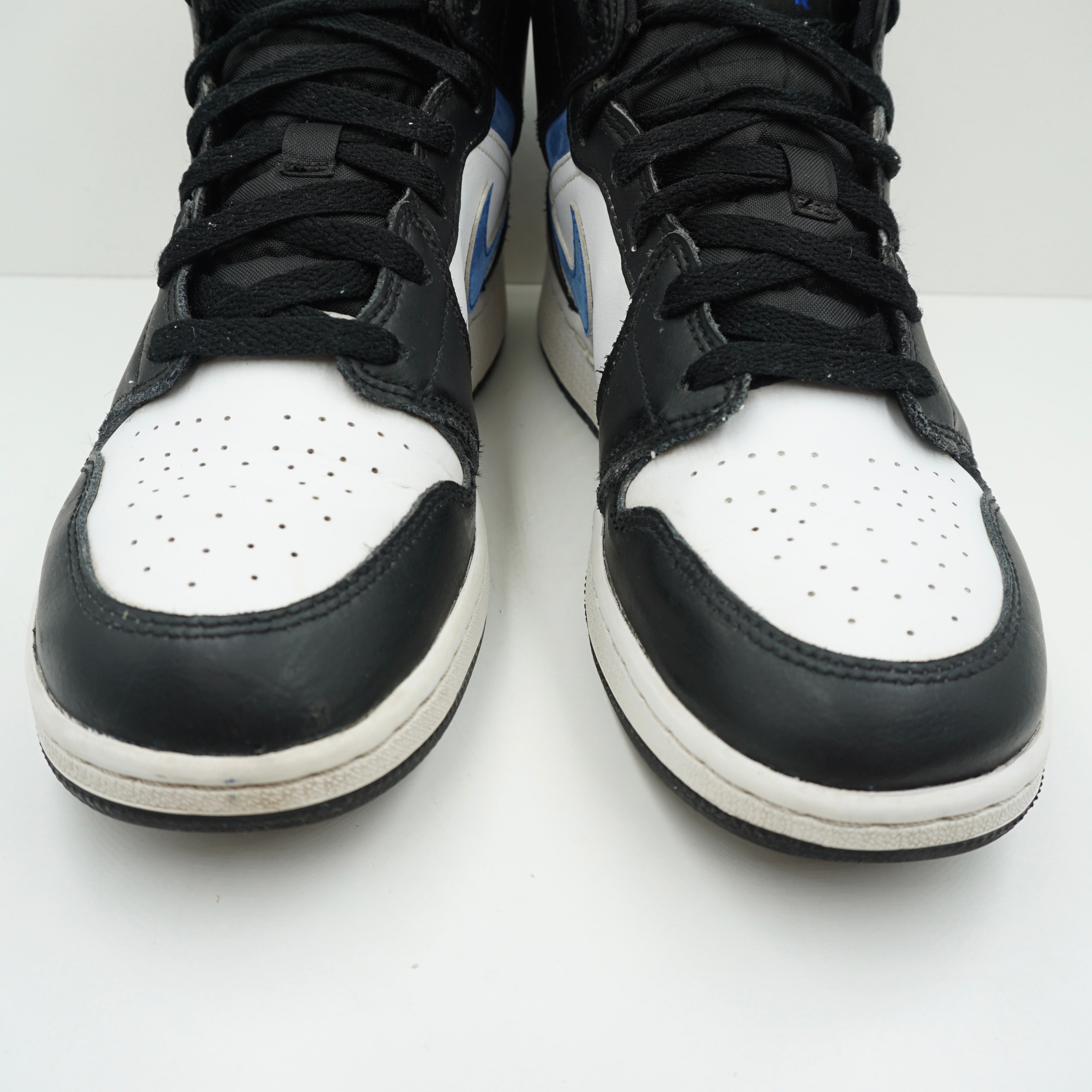 Jordan 1 Mid White Black Racer Blue (GS)
