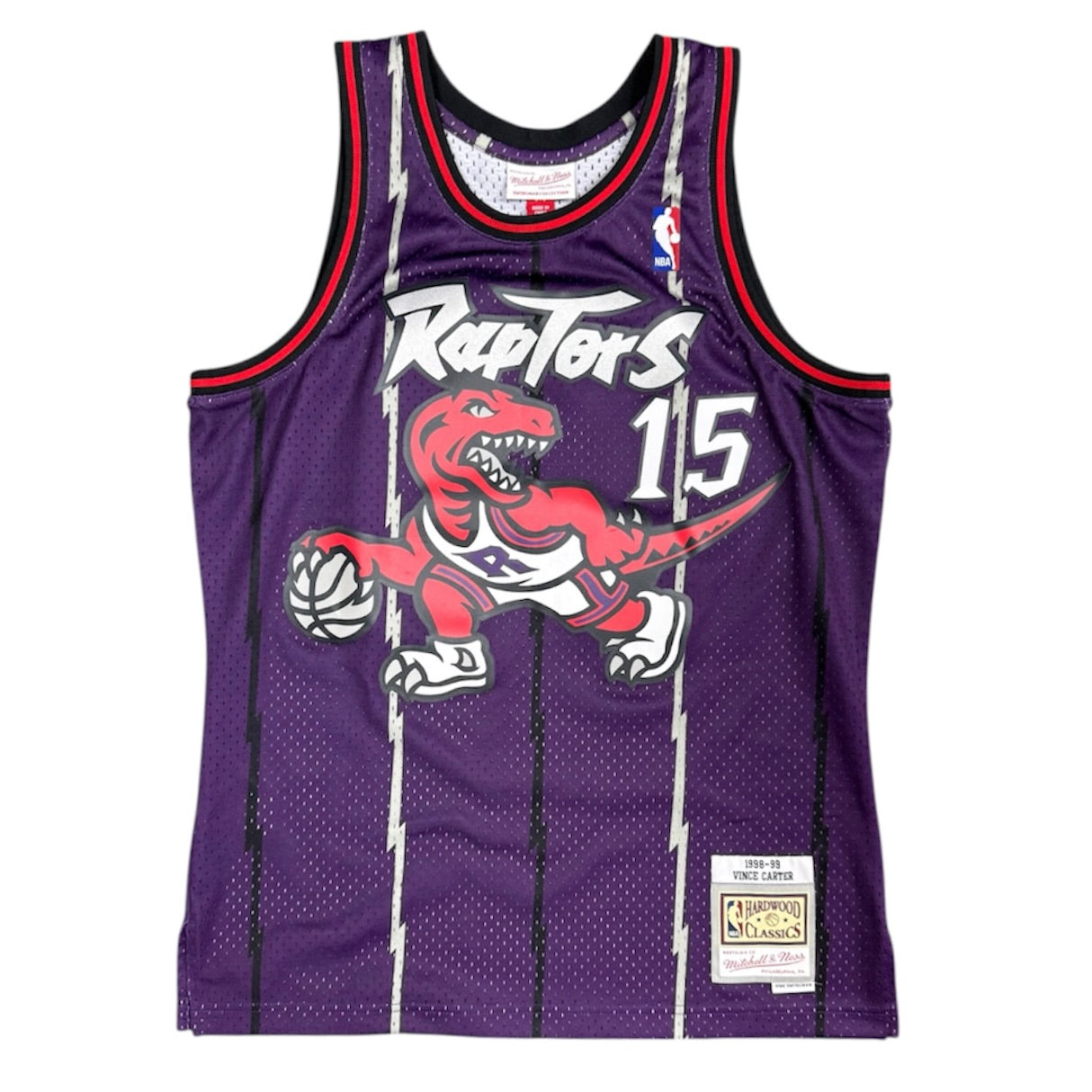 Mitchell & Ness Toronto Raptors 1998-1999 Vince Carter #15 Hardwood Classics Swingman Basketball Jersey