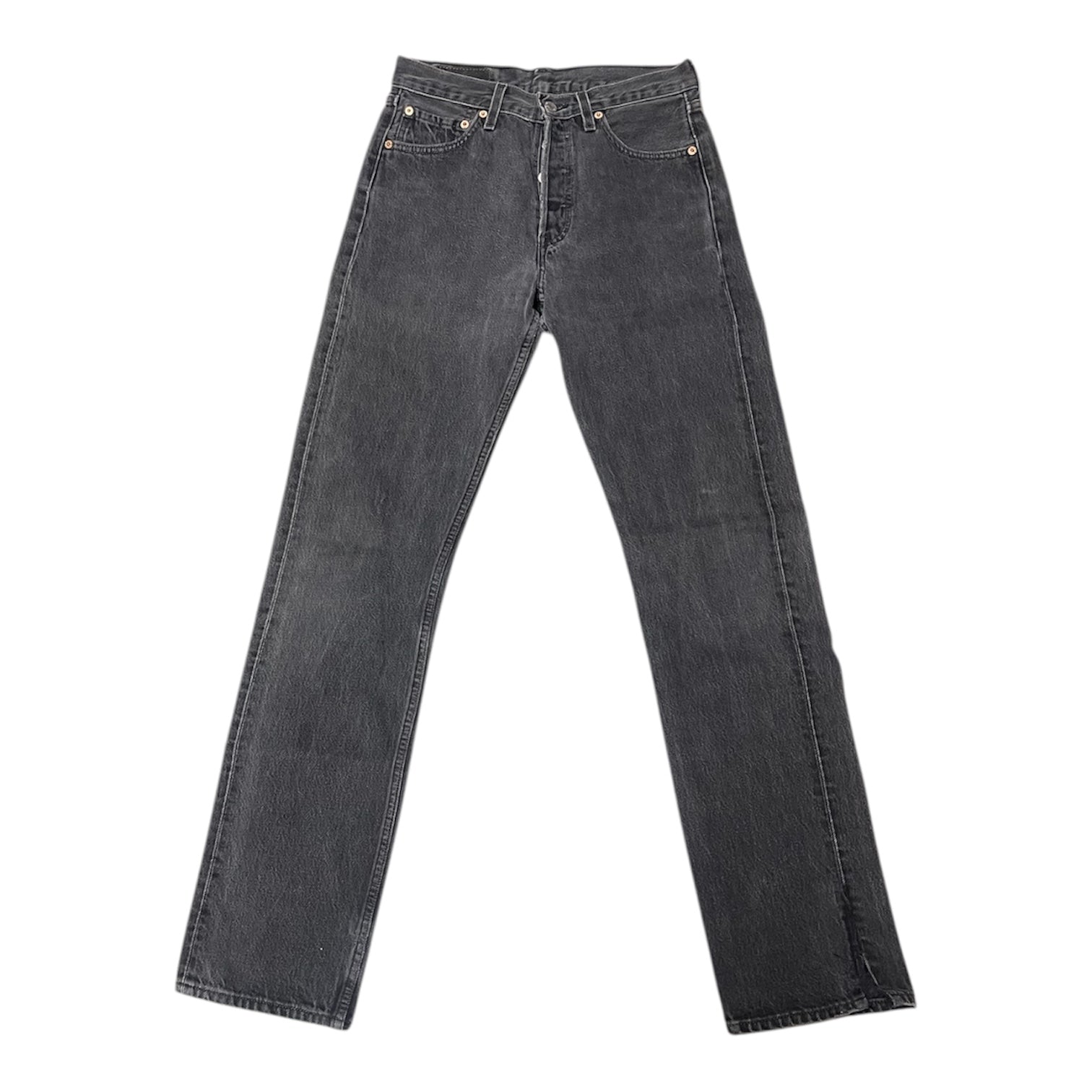 Vintage Levis Black Grey 501 Jeans
